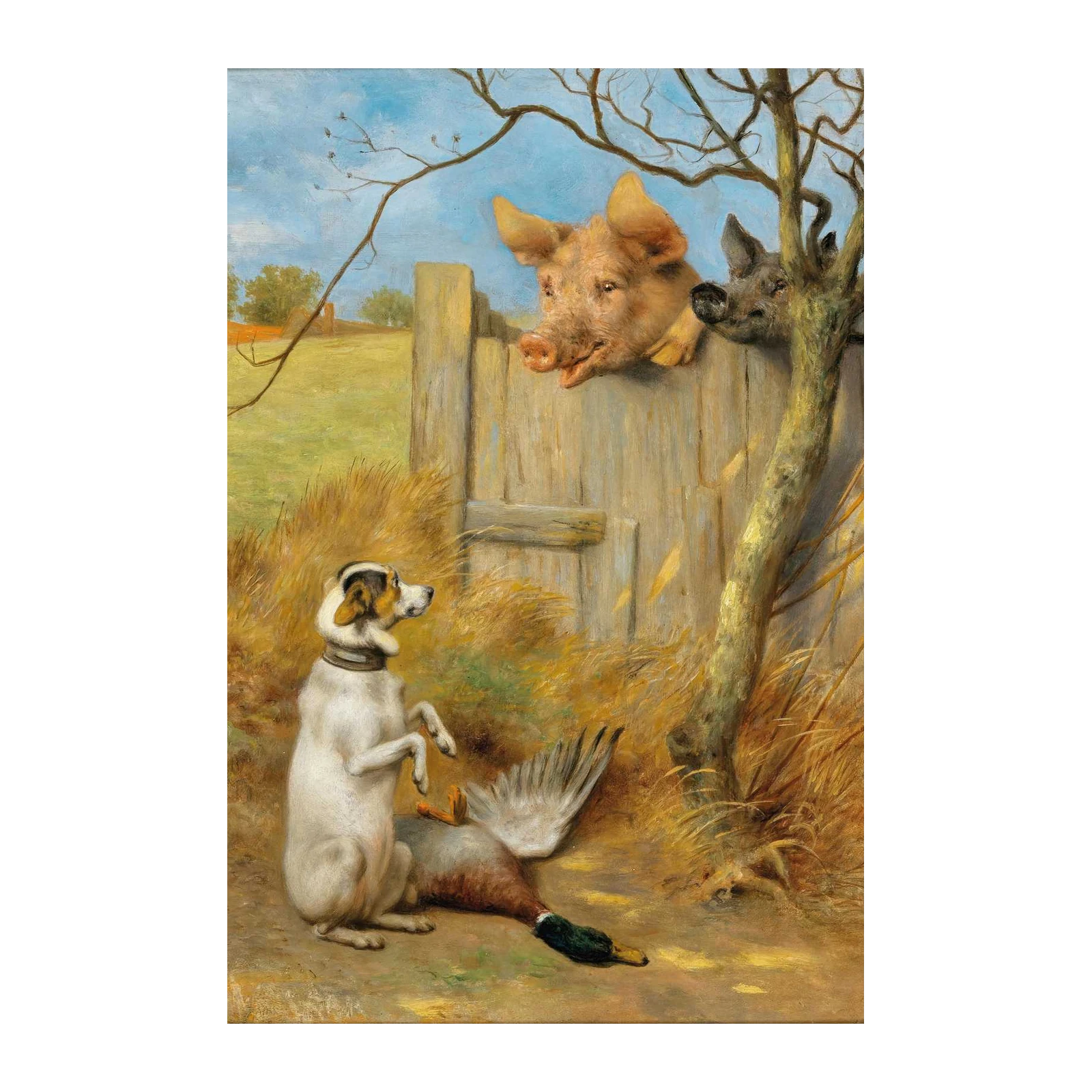 Curious Farm Animals Wall Art