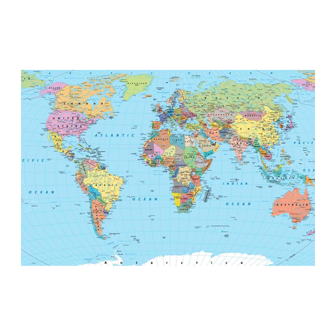 World Map Wall Art - Educational & Decorative Wall Art