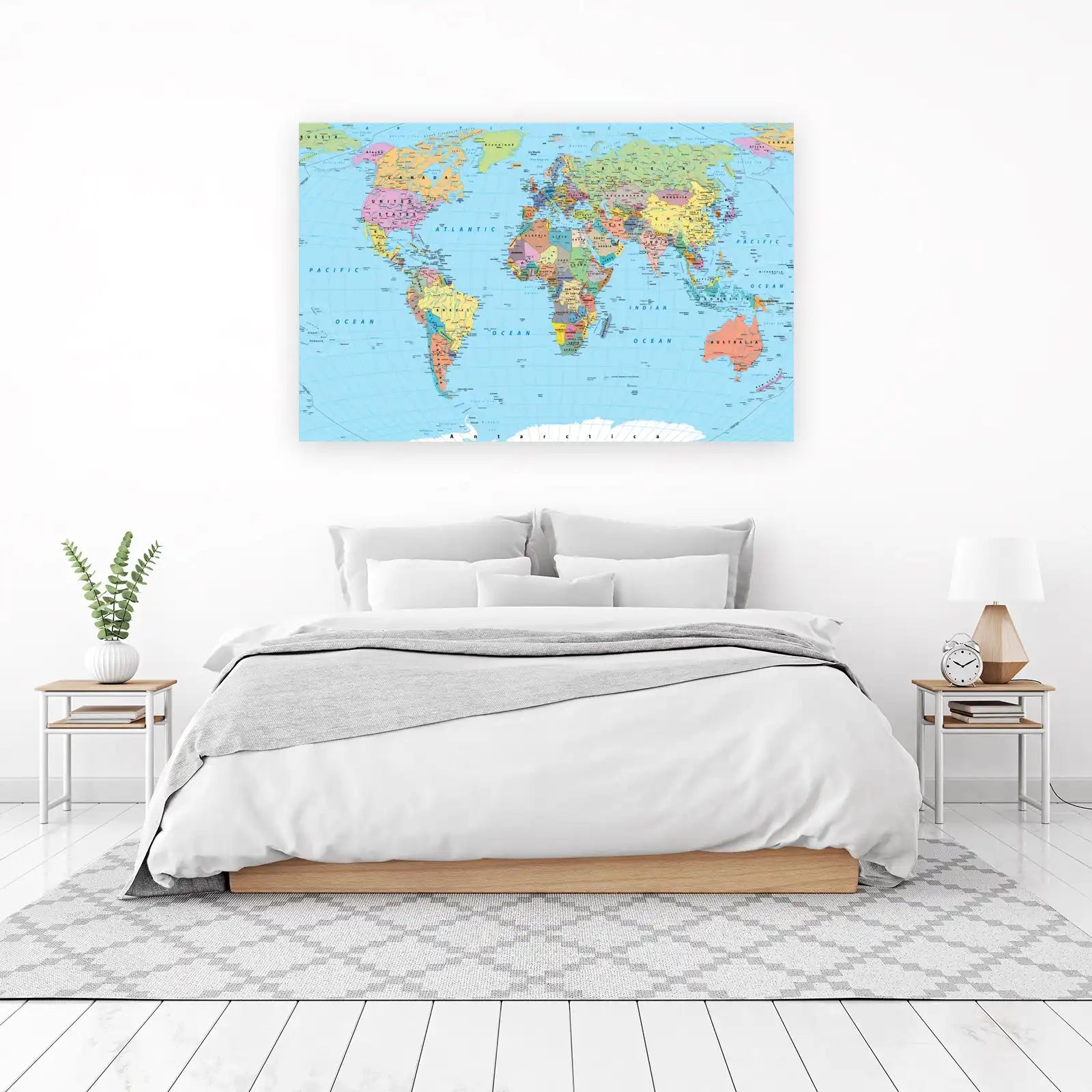 World Map Wall Art - Educational & Decorative Wall Art