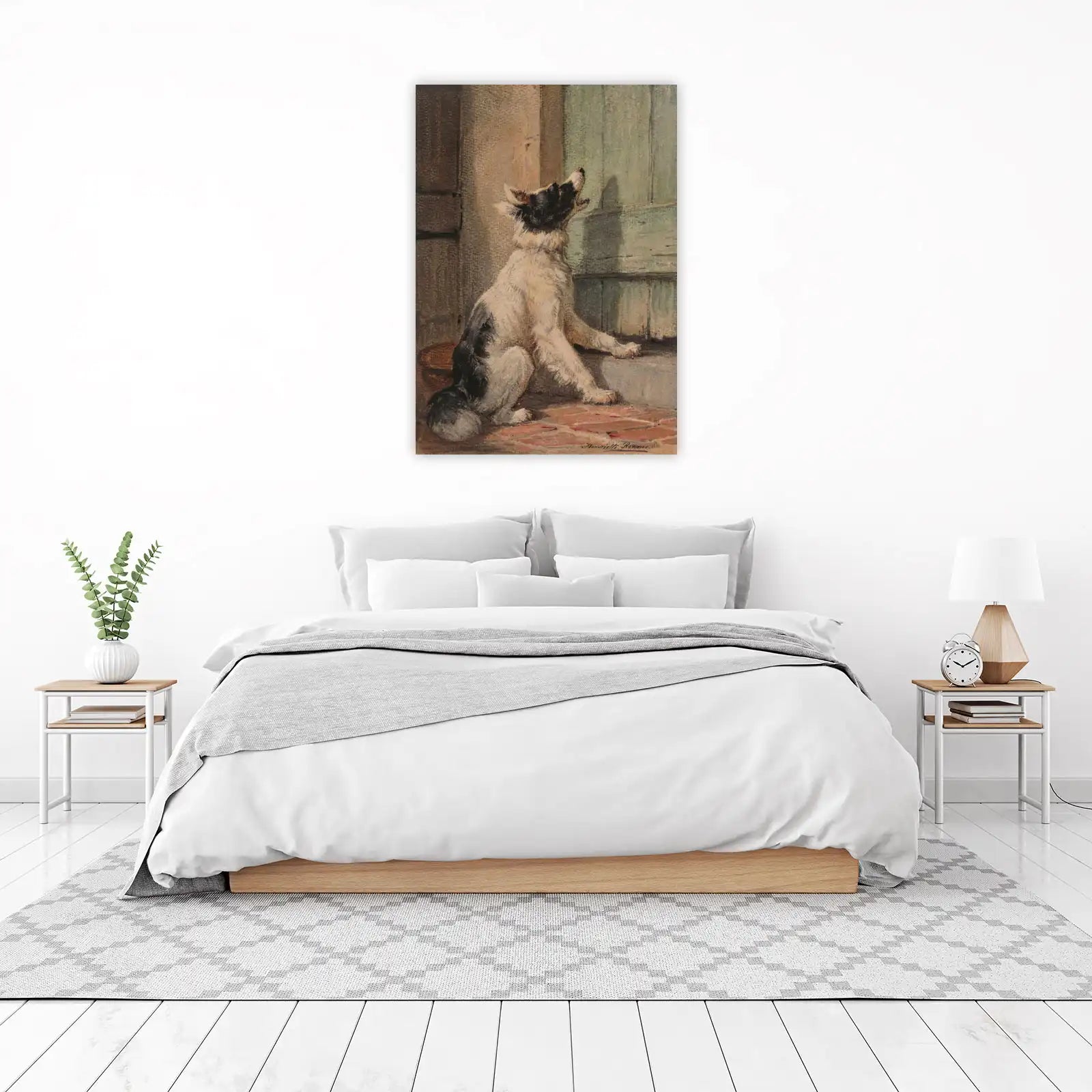 Loyal Watchdog at the Door Wall Art