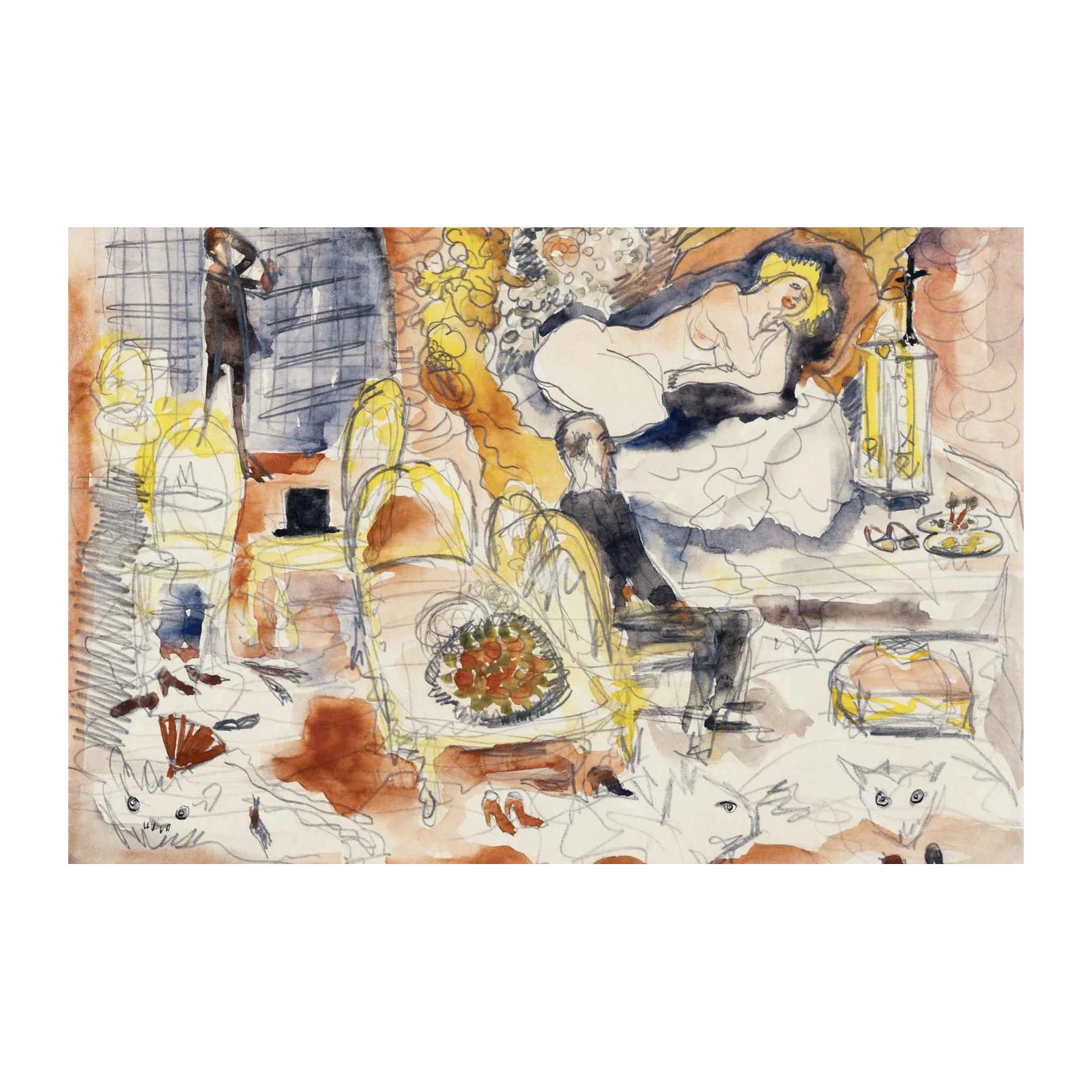 Elegant Parisian Cafe Scene Wall Art