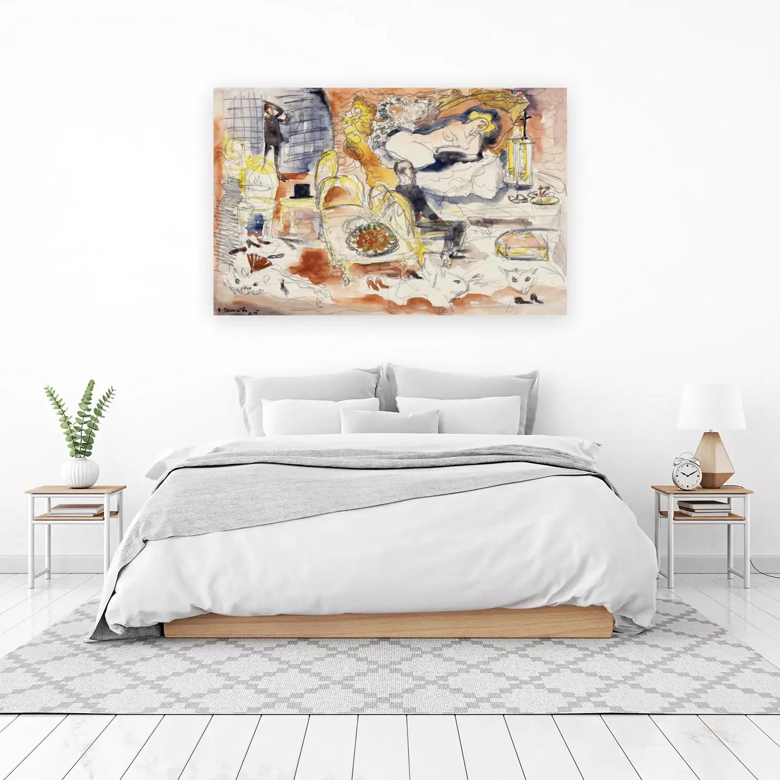 Elegant Parisian Cafe Scene Wall Art
