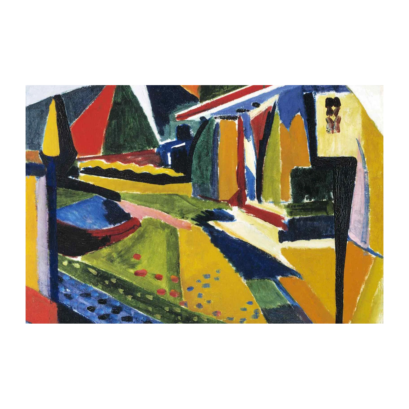 Vibrant Fauvist Landscape Wall Art