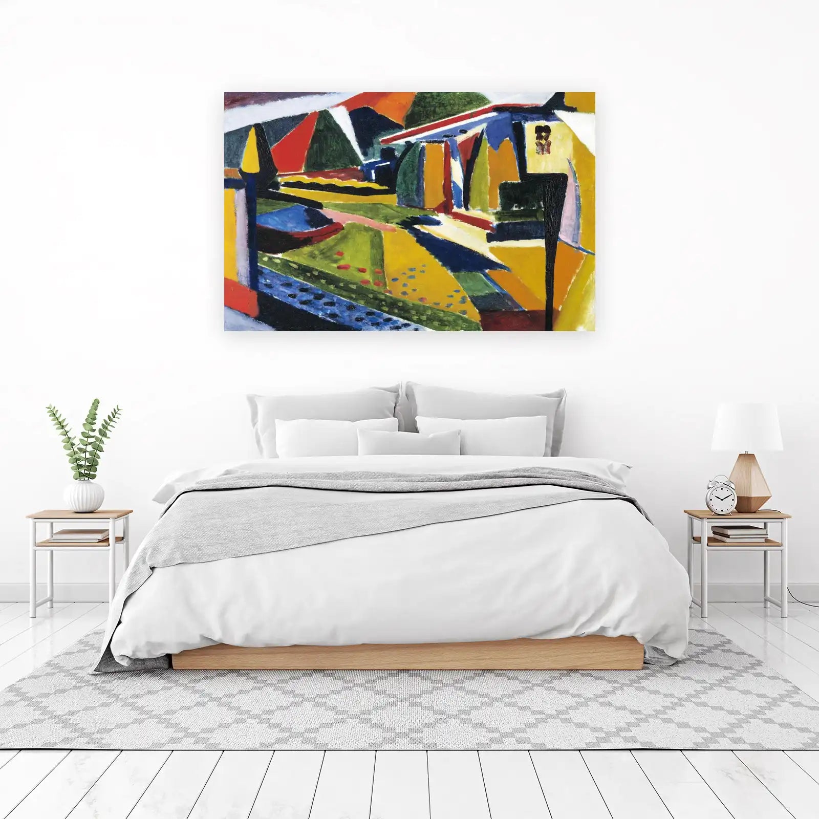 Vibrant Fauvist Landscape Wall Art