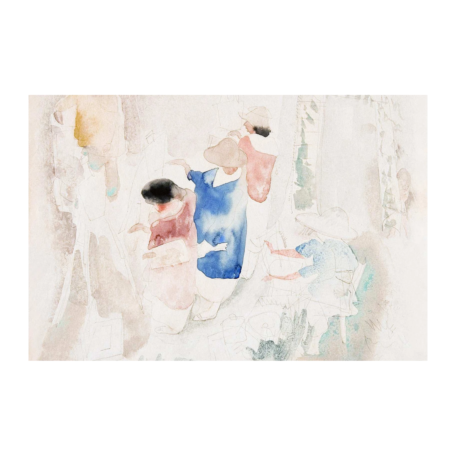 Enigmatic Gathering Watercolor Wall Art