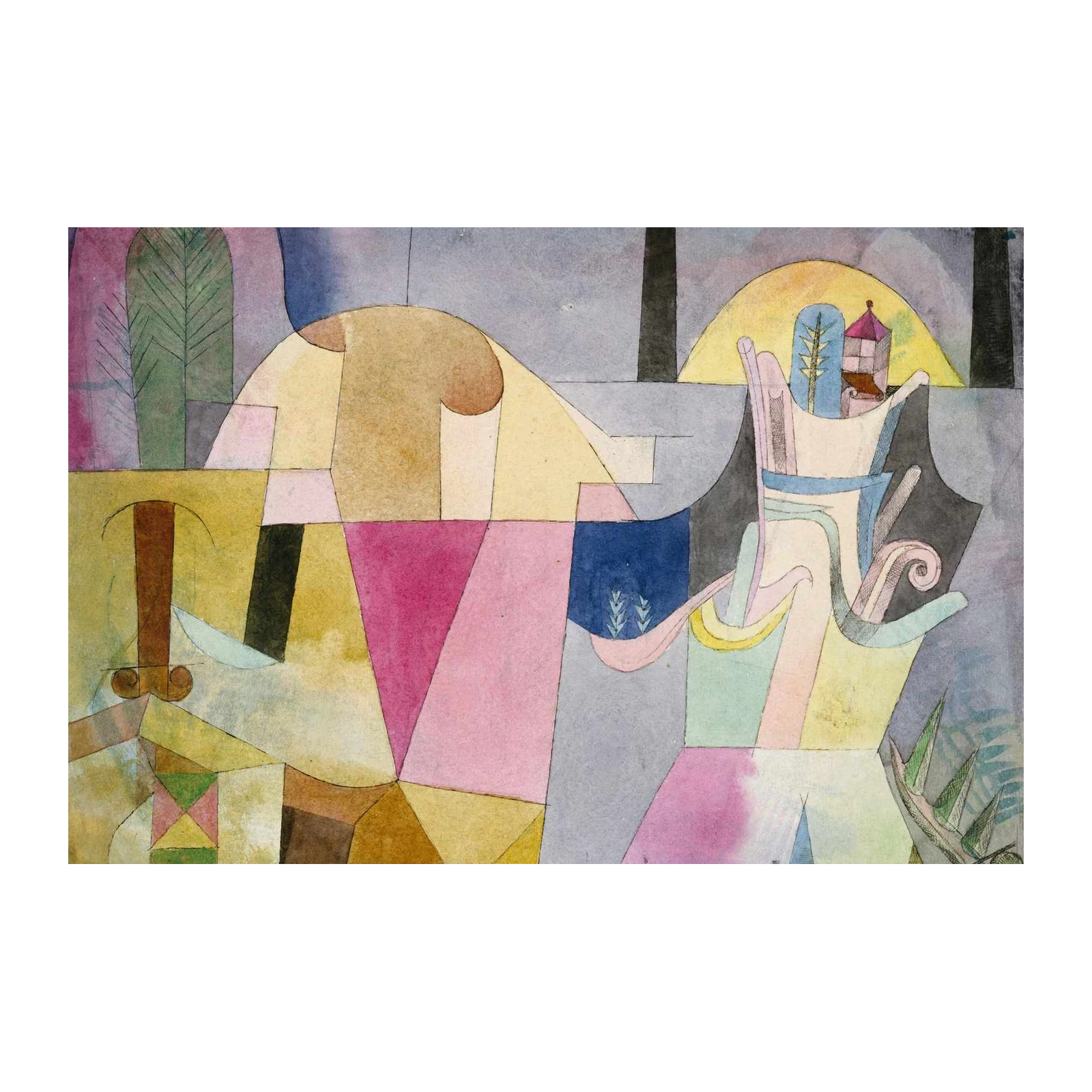 Whimsical Abstract Landscape Wall Art