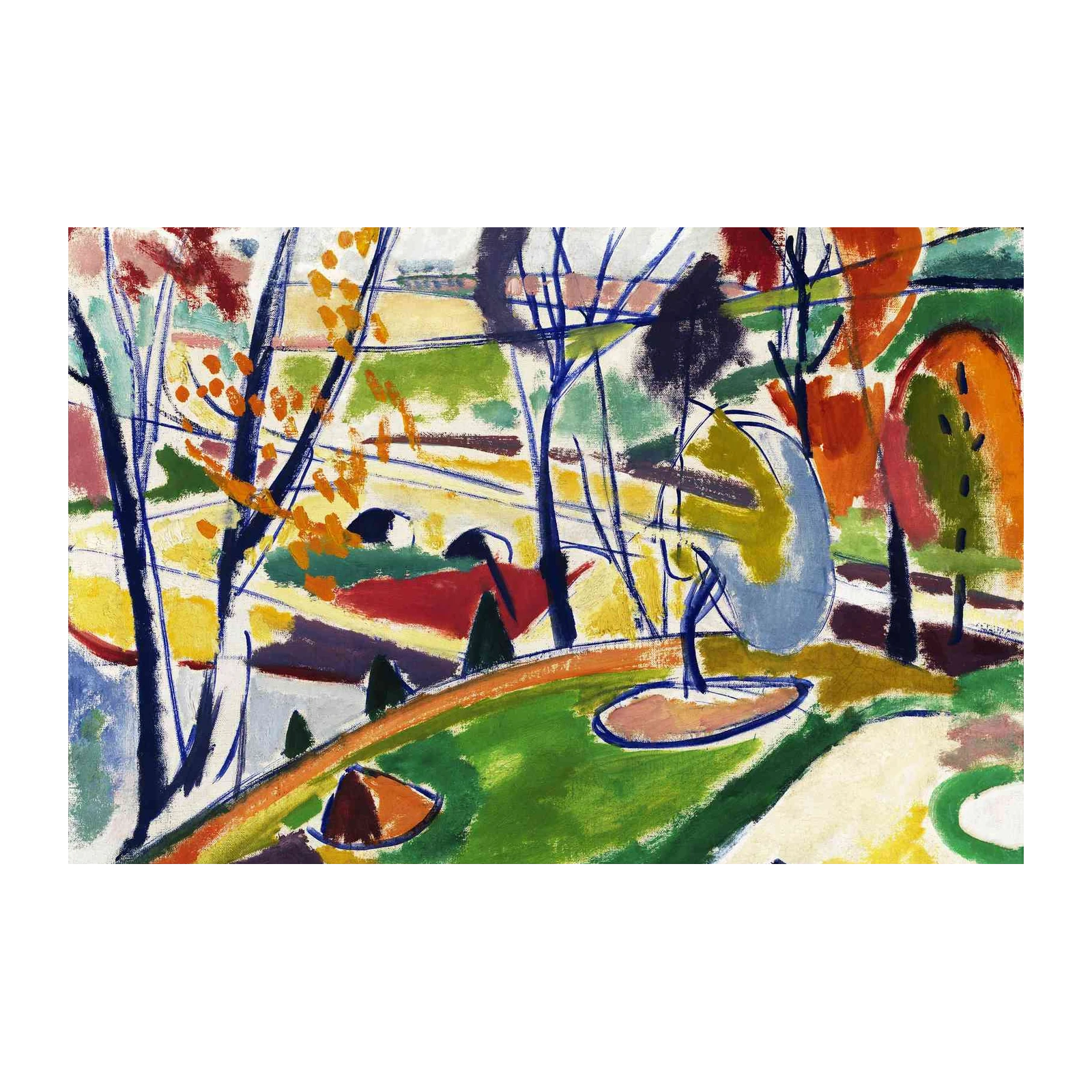 Vibrant Autumn Landscape Wall Art