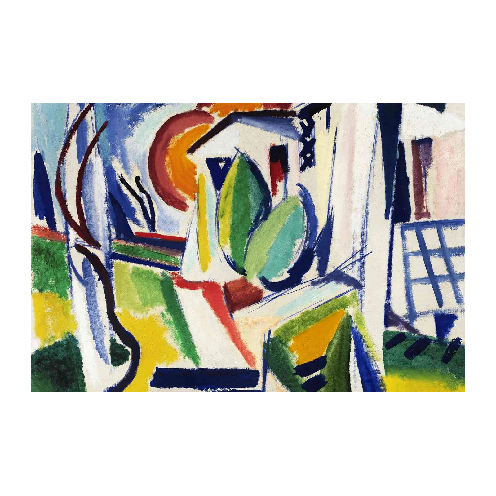 Vibrant Abstract Landscape Wall Art