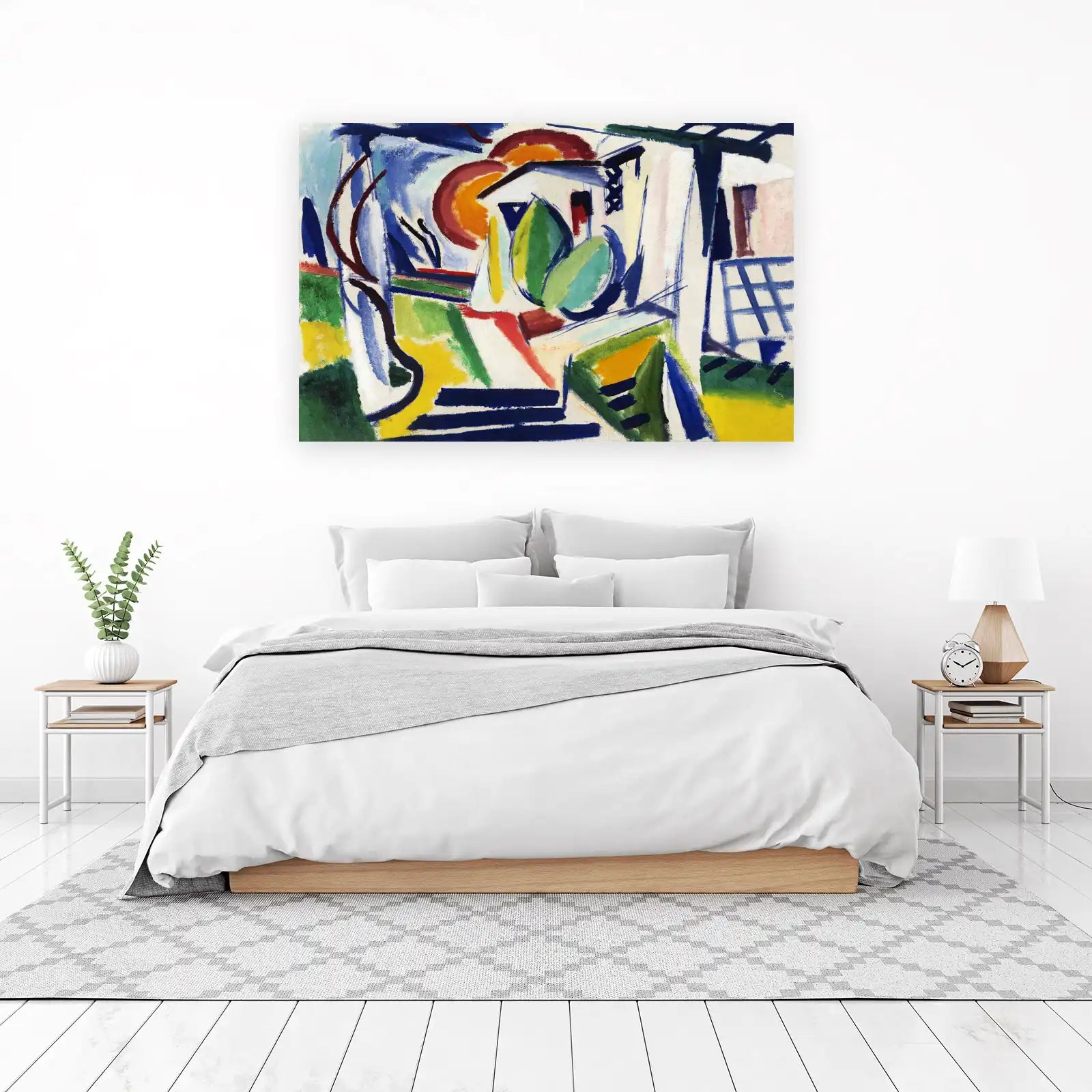 Vibrant Abstract Landscape Wall Art