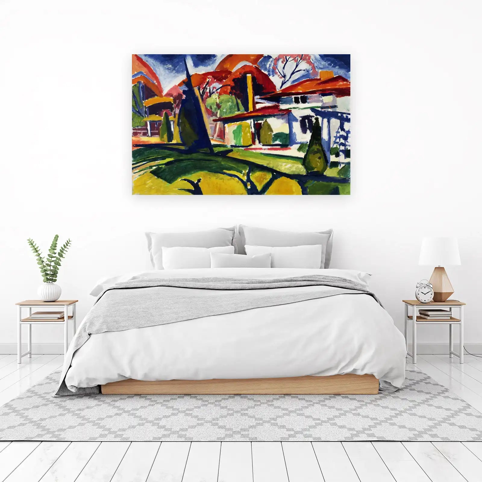Vibrant Expressionist Landscape Wall Art