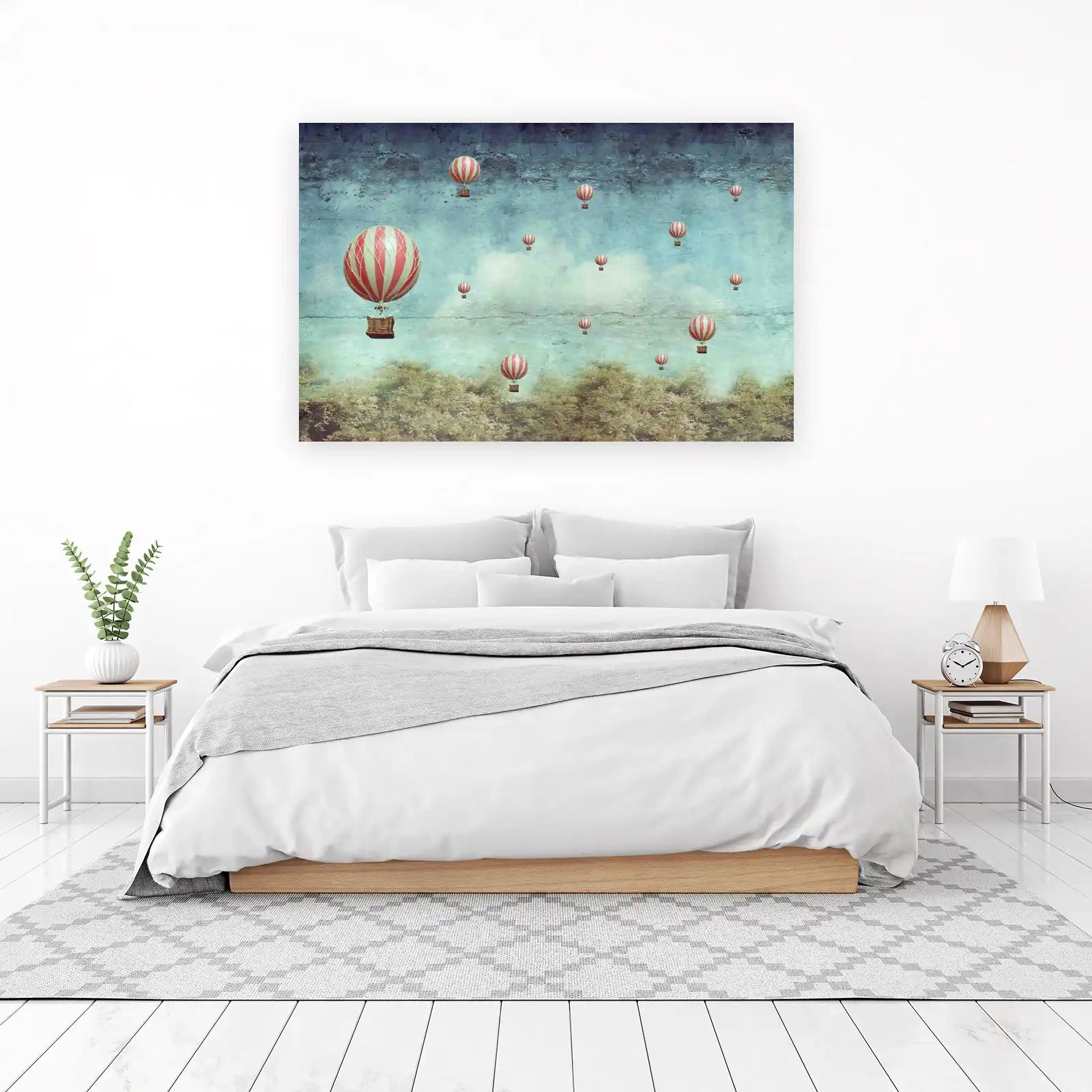Vintage Hot Air Balloons Wall Art