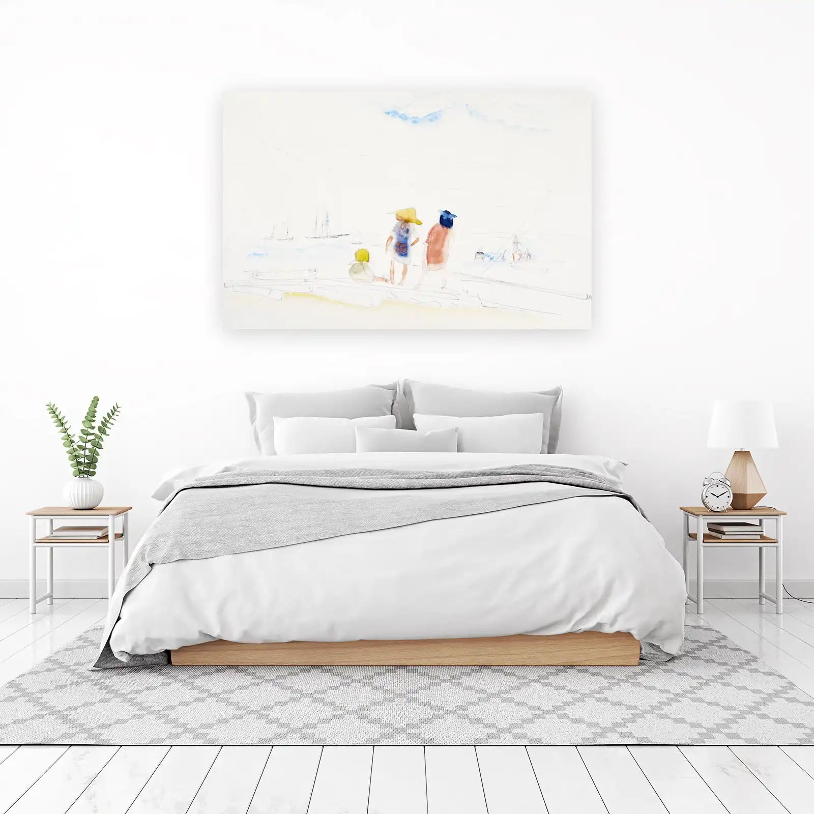 Seaside Serenity Figures Wall Art