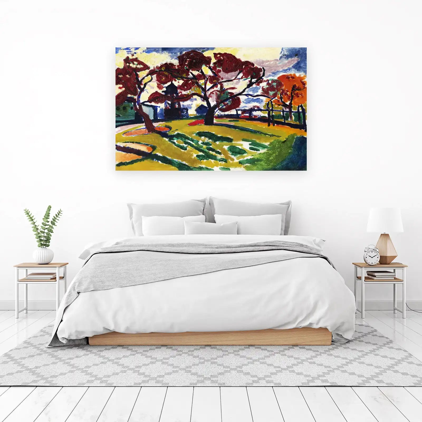 Vibrant Expressionist Landscape Wall Art