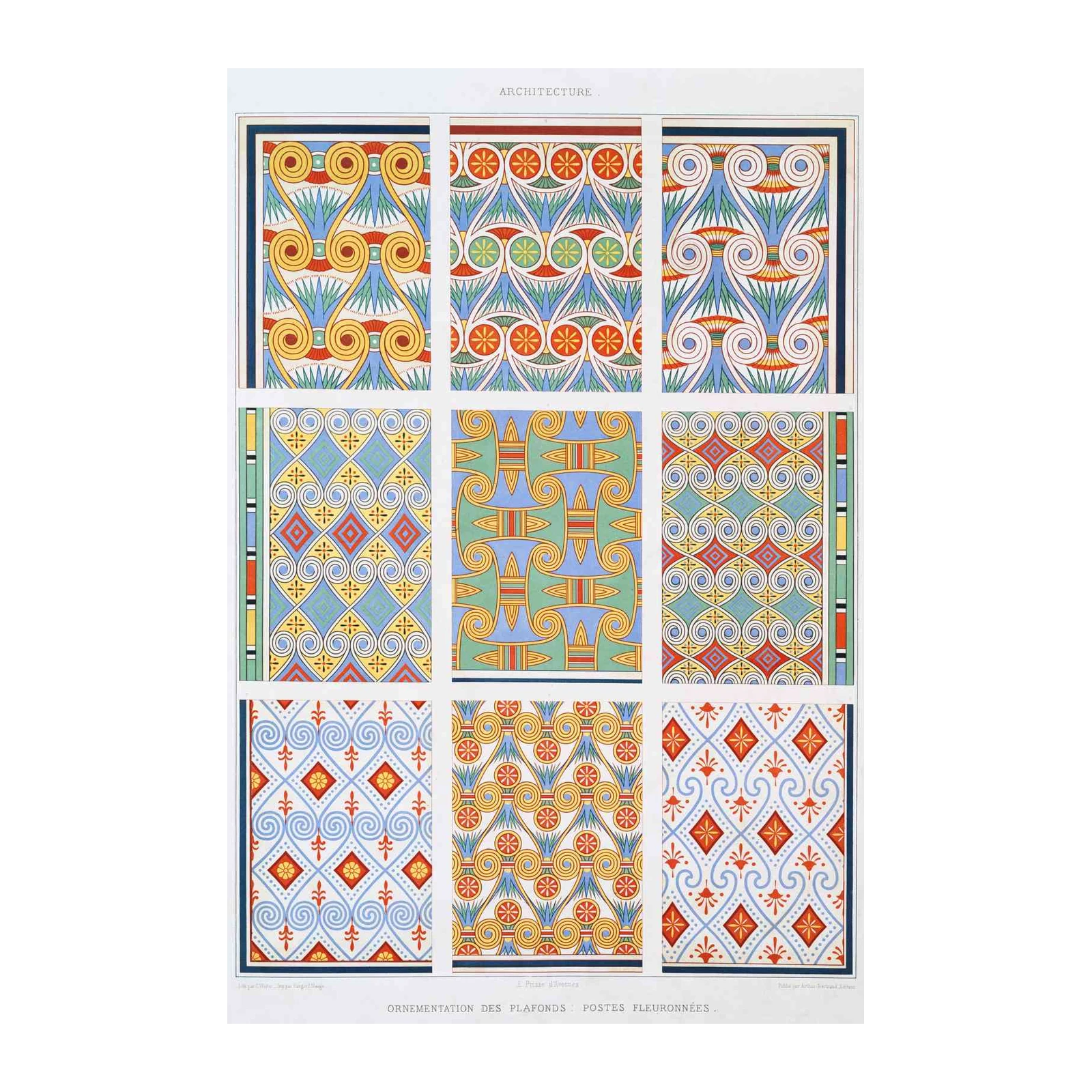 Vintage Geometric Patterns Wall Art