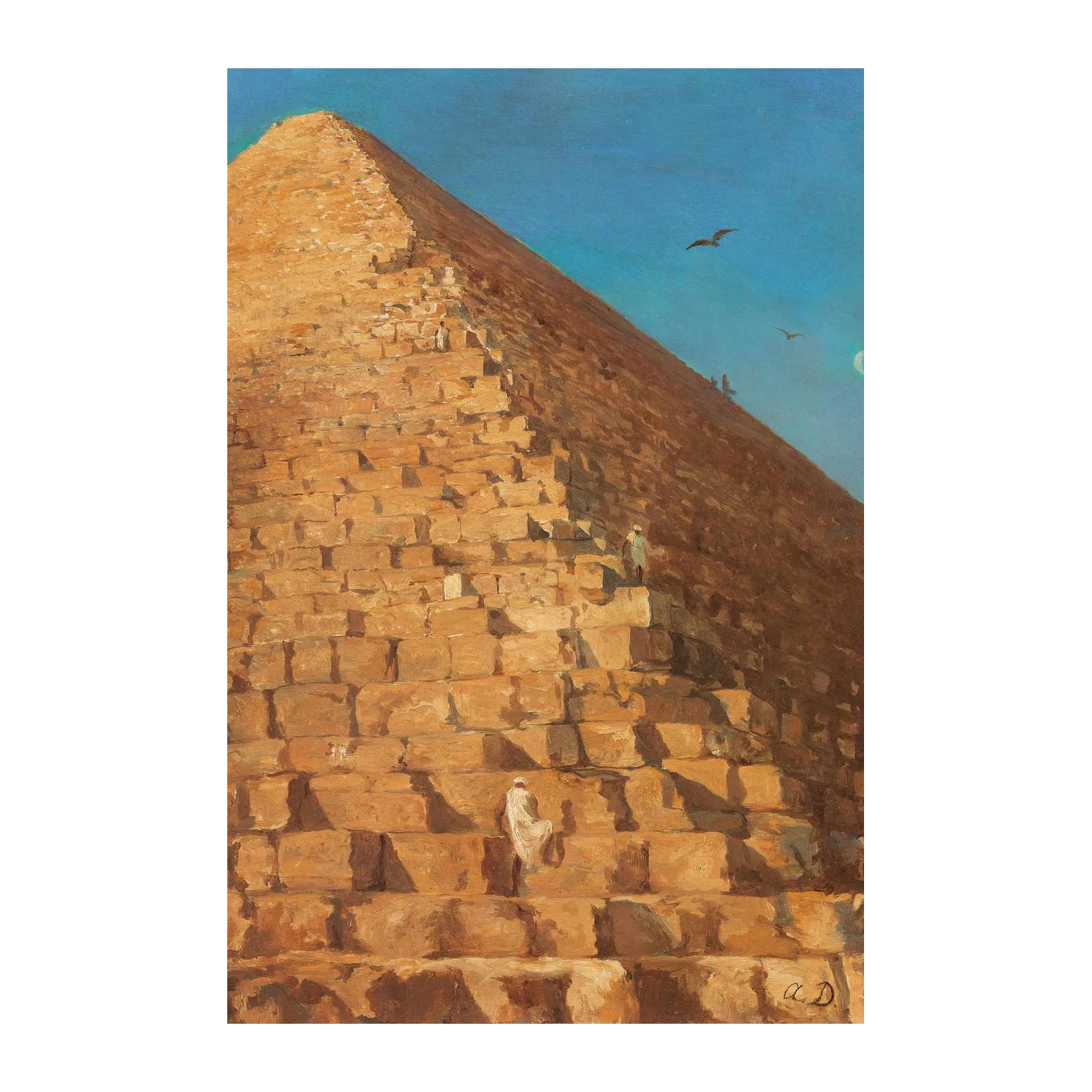 Ancient Egypt Pyramid Ascent Wall Art