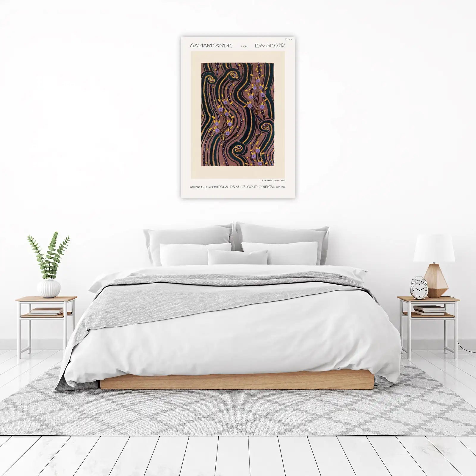 Art Nouveau Samarkande Floral Wall Art