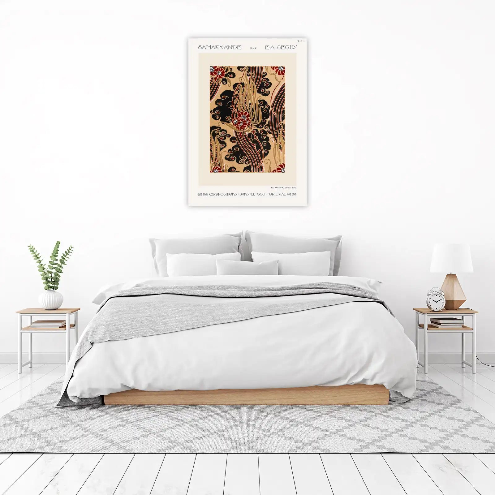 Samarkande Art Nouveau Floral Wall Art