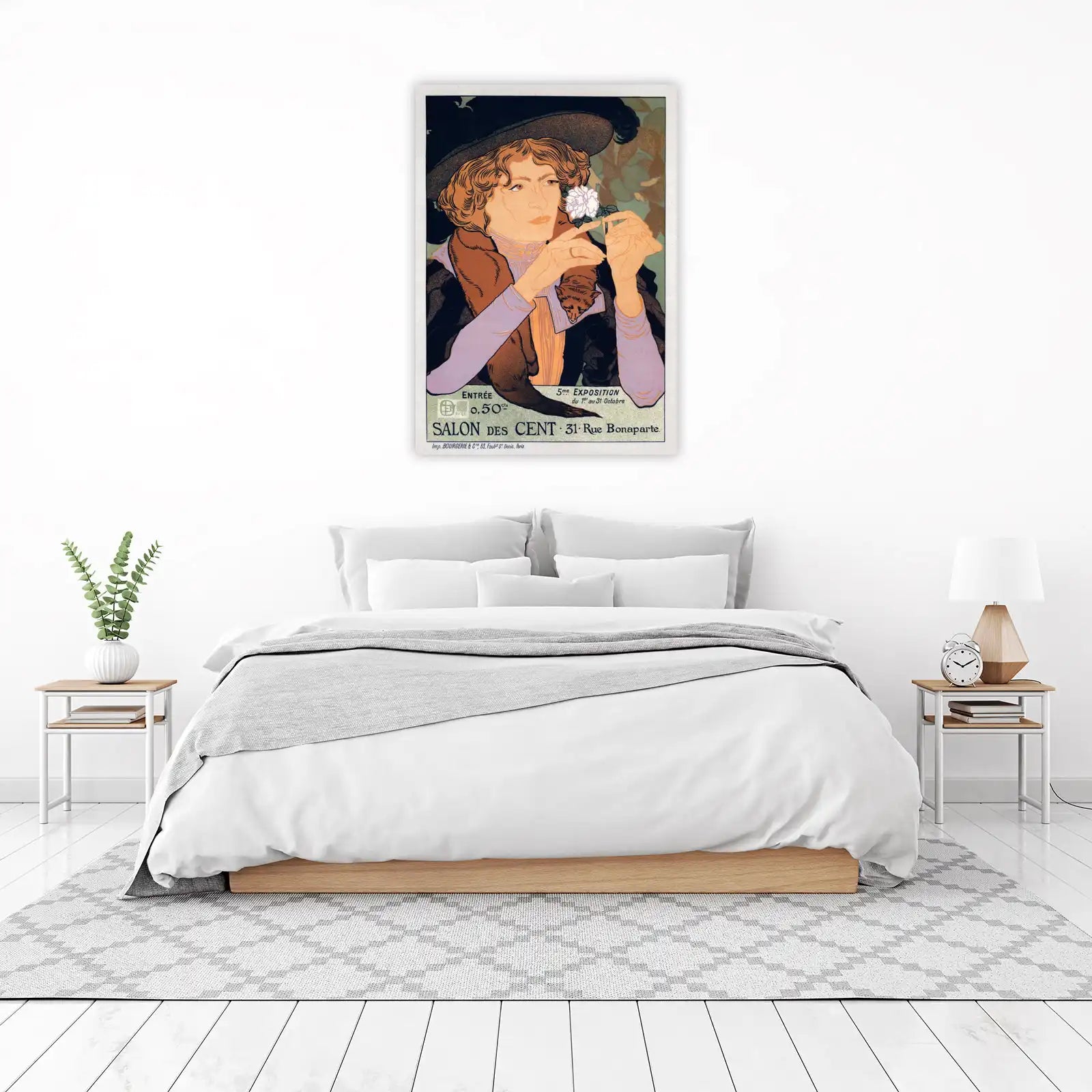 Art Nouveau Elegance Woman Wall Art