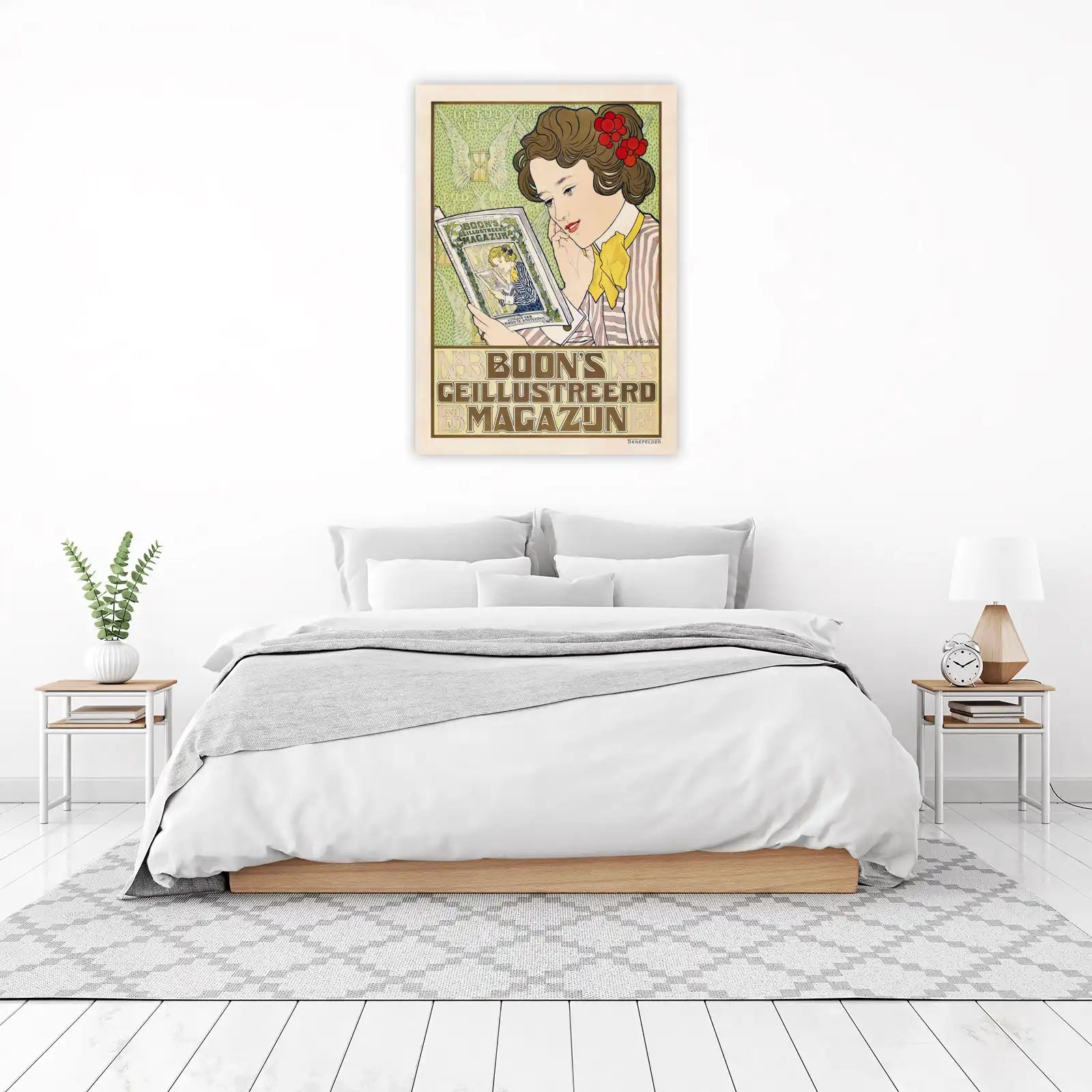 Art Nouveau Magazine Girl Wall Art