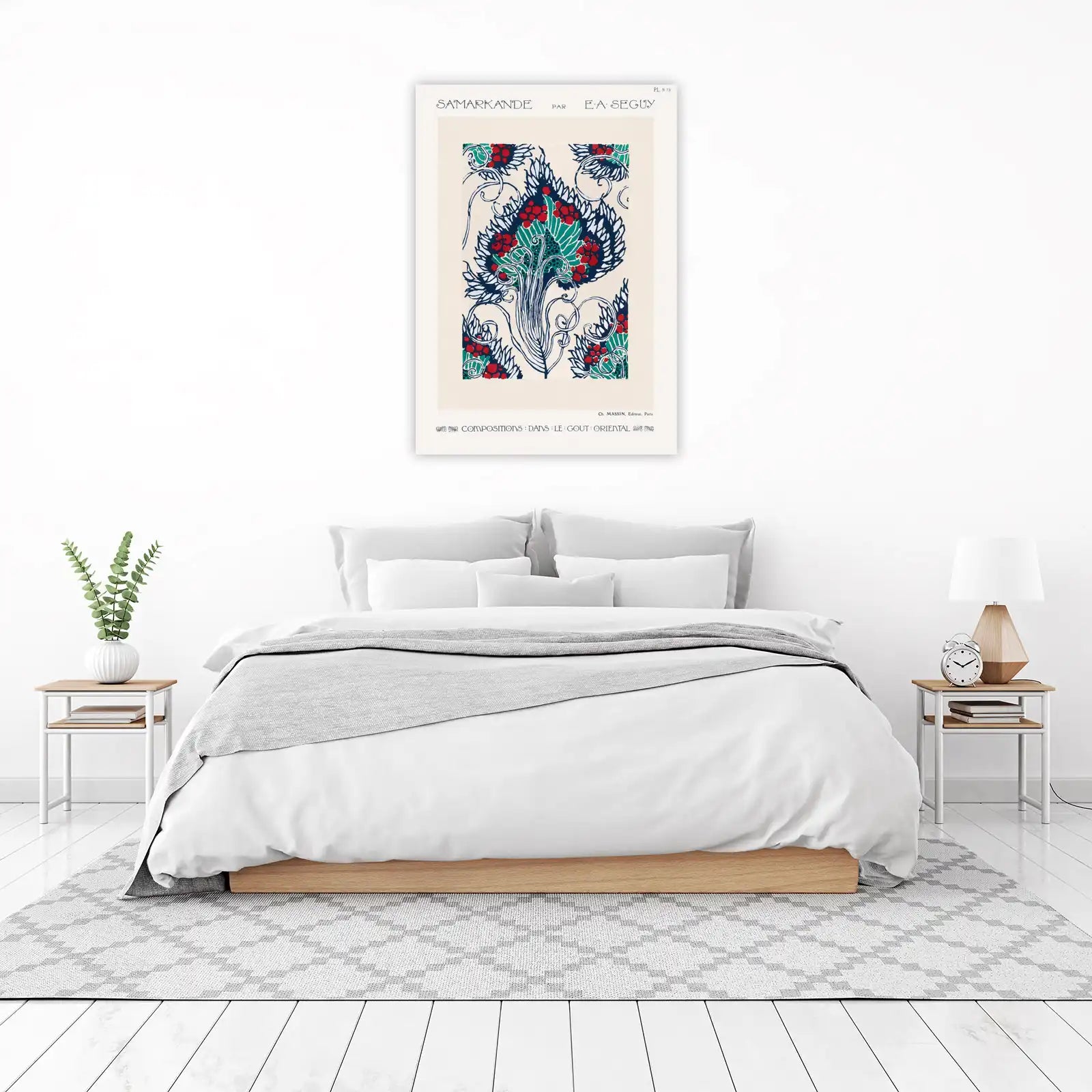 Samarkande Art Nouveau Floral Wall Art