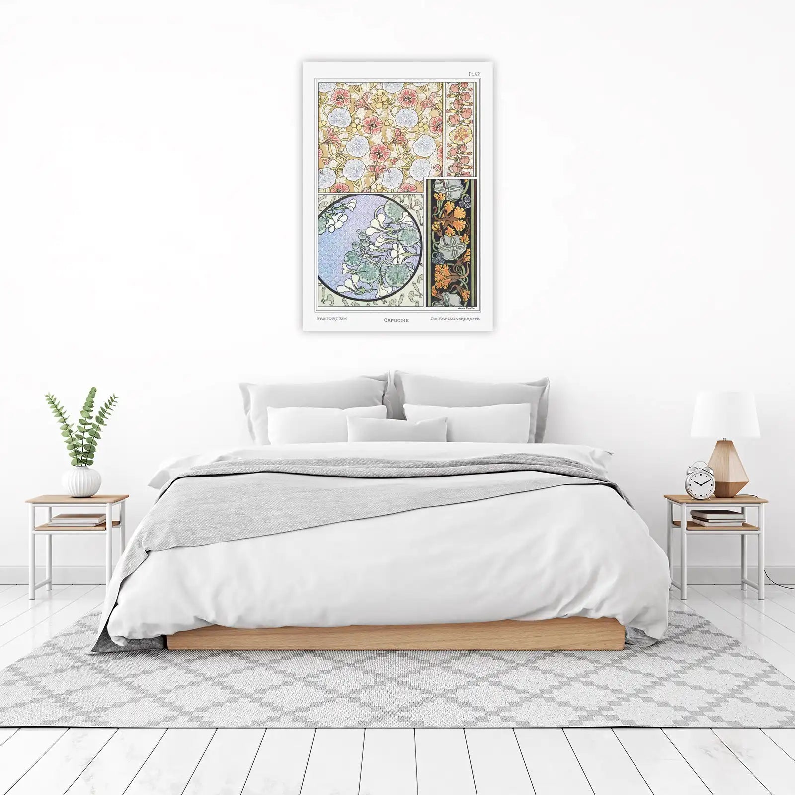 Art Nouveau Nasturtium & Capucine Wall Art