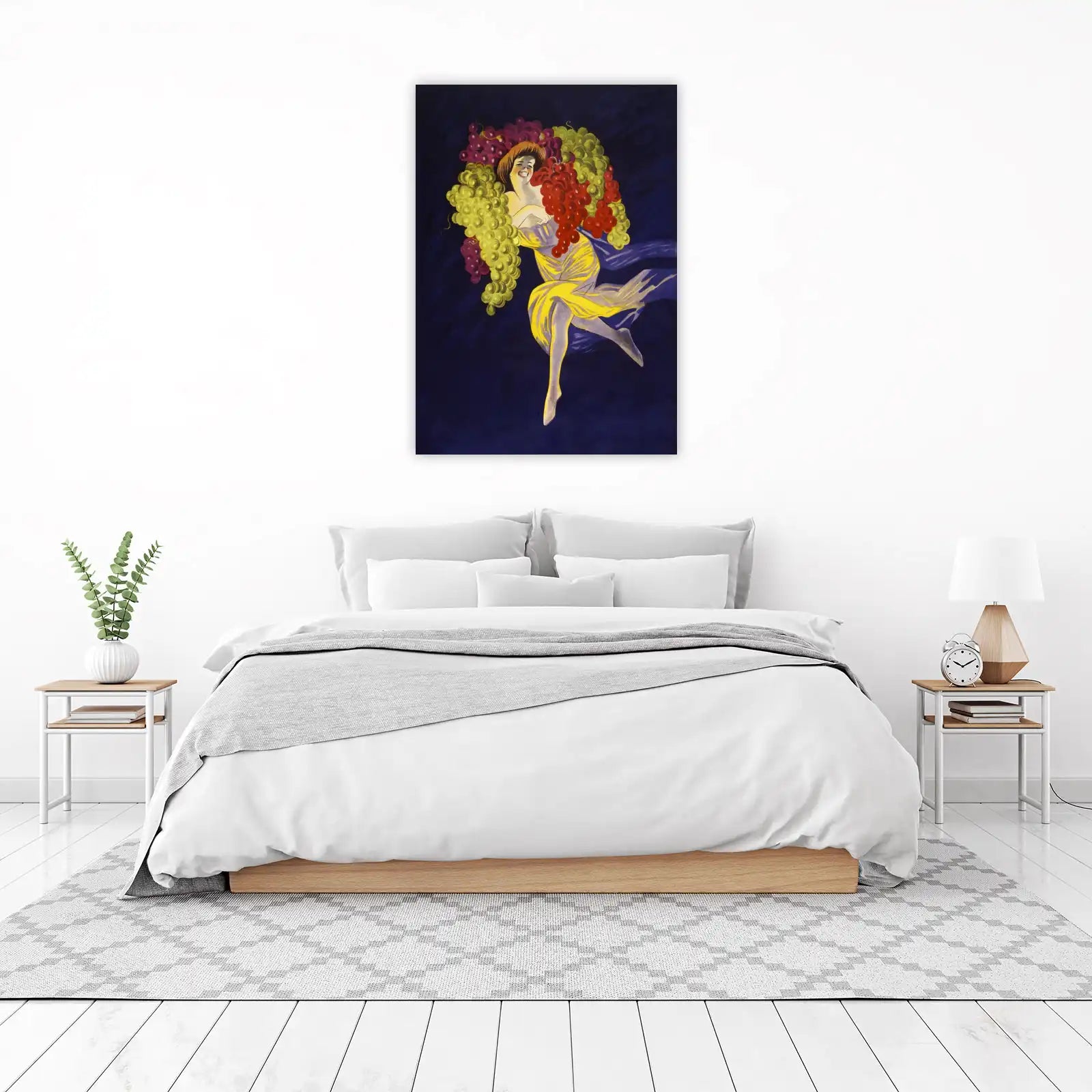 Vintage Woman Grape Harvest Wall Art