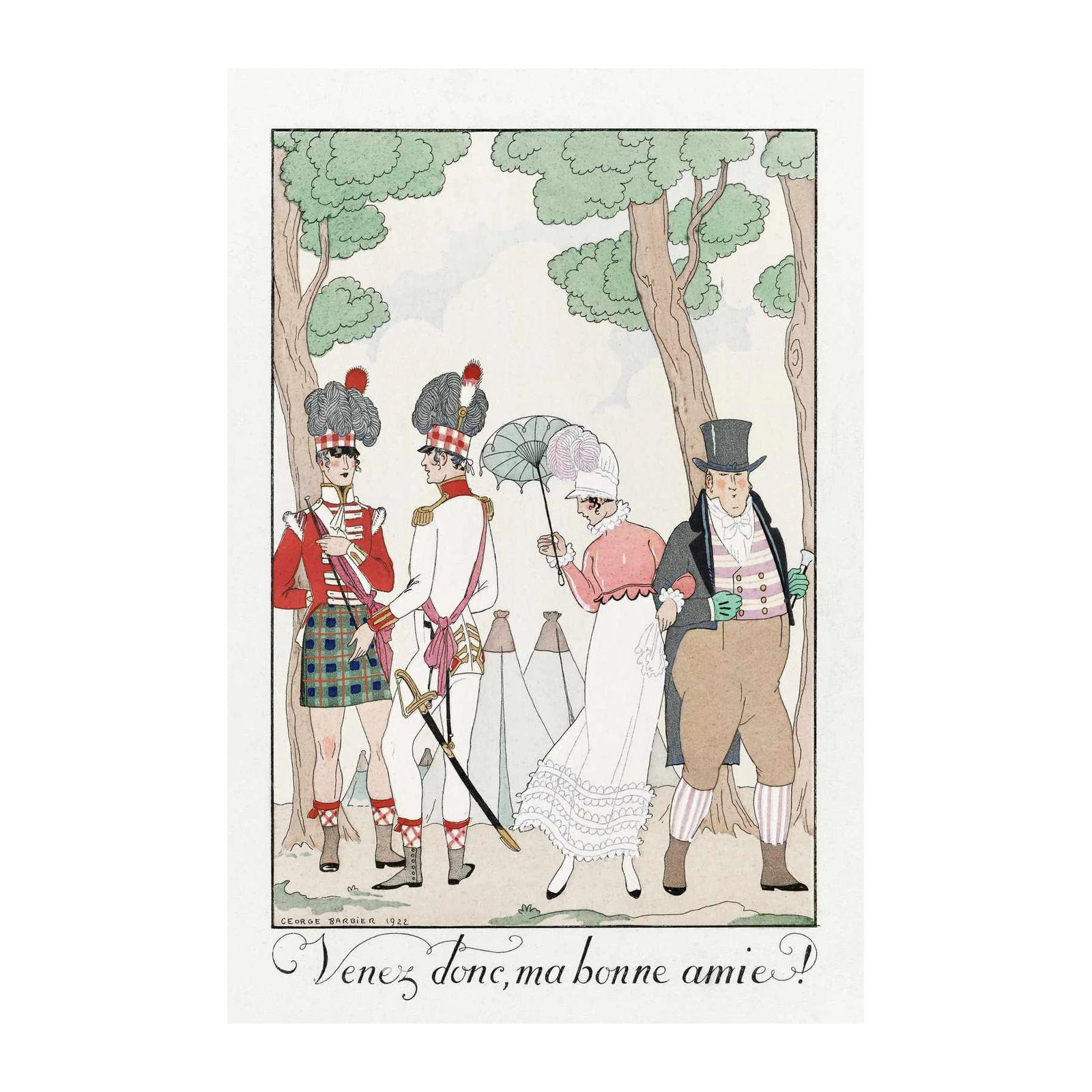 Art Deco Elegant Promenade Wall Art