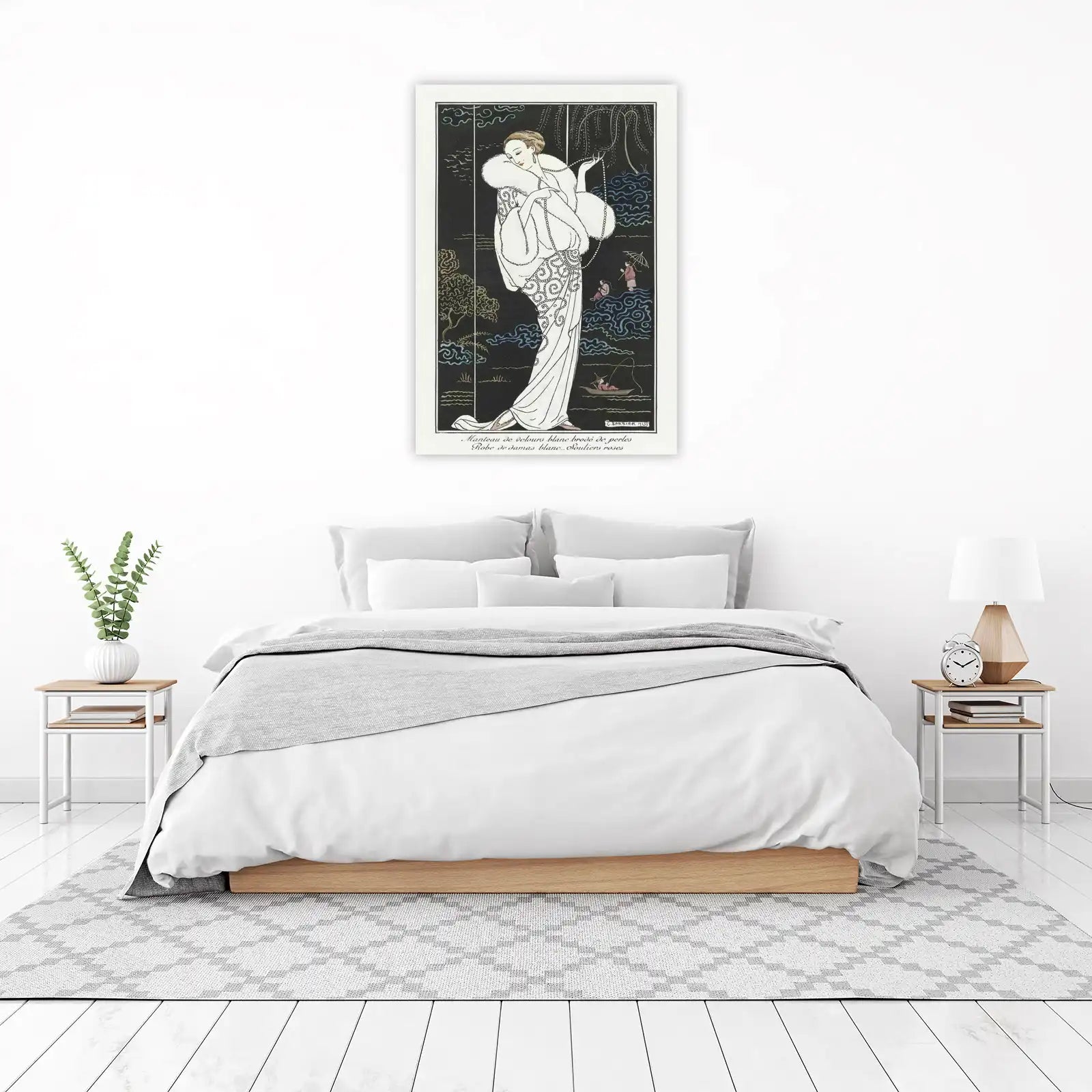 Elegant Art Deco Fashion Woman Wall Art