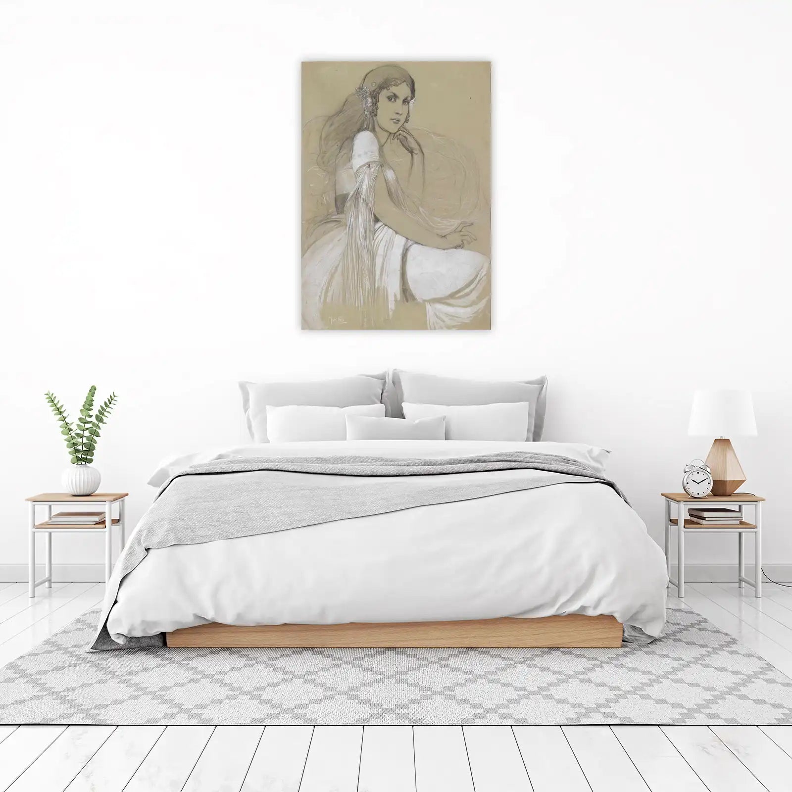 Art Nouveau Serenity Portrait Wall Art