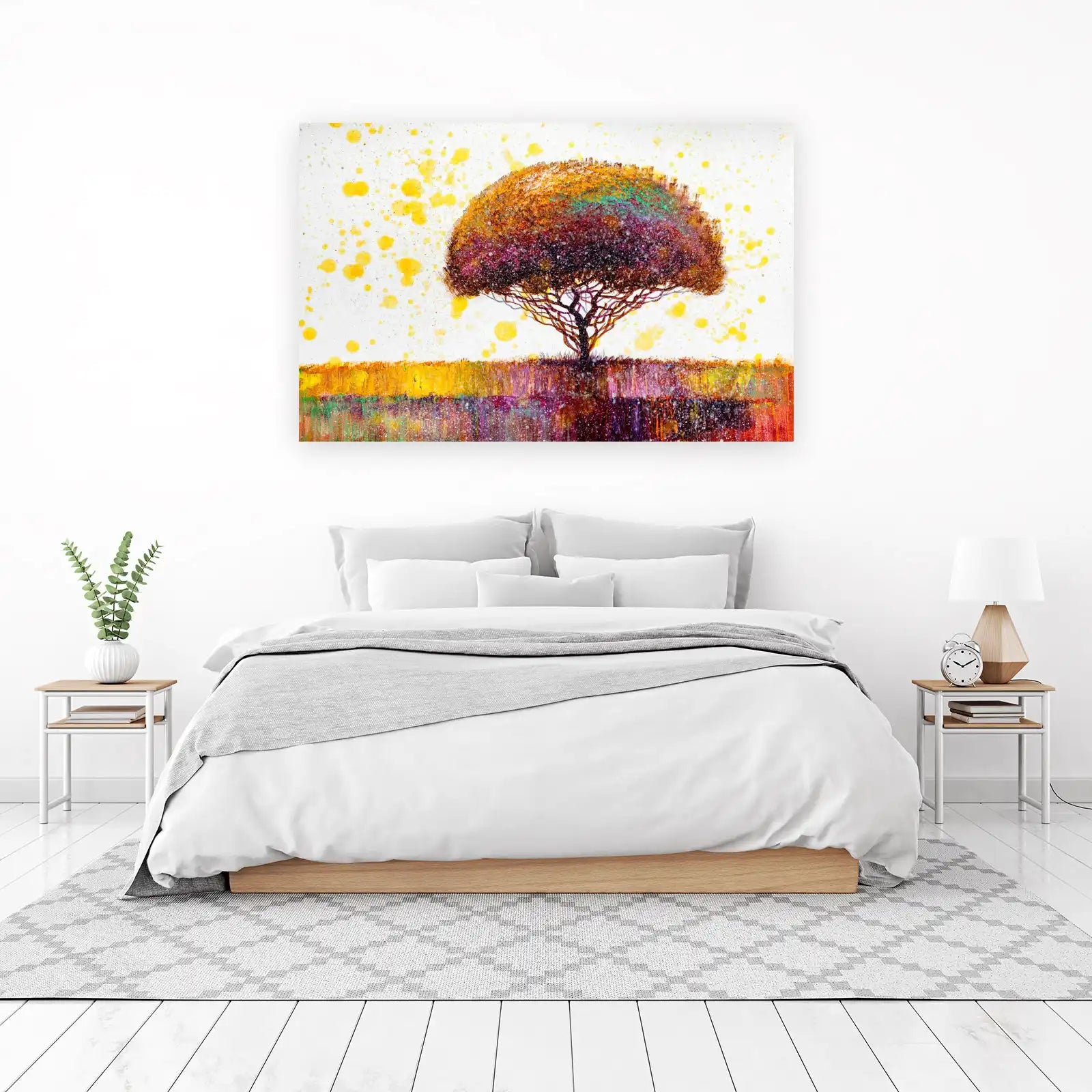 Vibrant Abstract Tree Wall Art