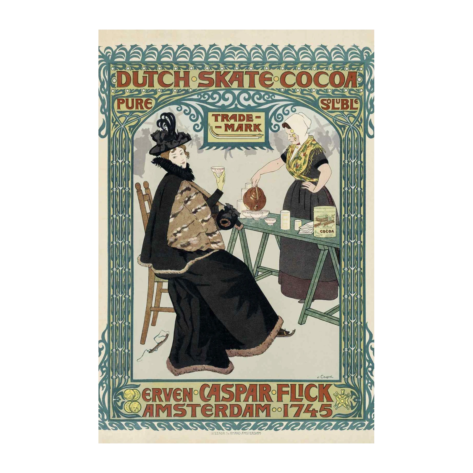 Vintage Dutch Cocoa Art Wall Art