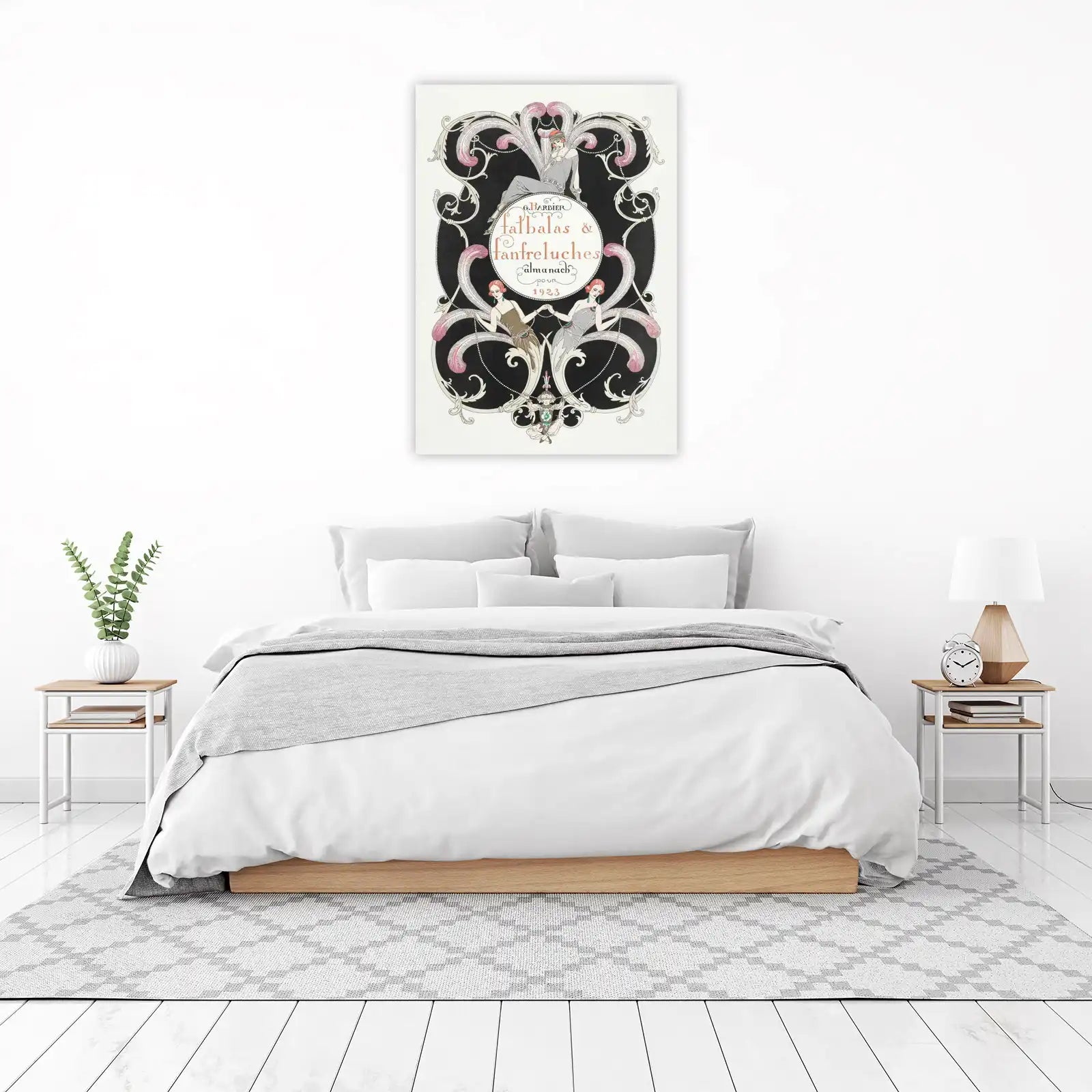 Art Deco Flapper Girls Feathered Elegance Wall Art