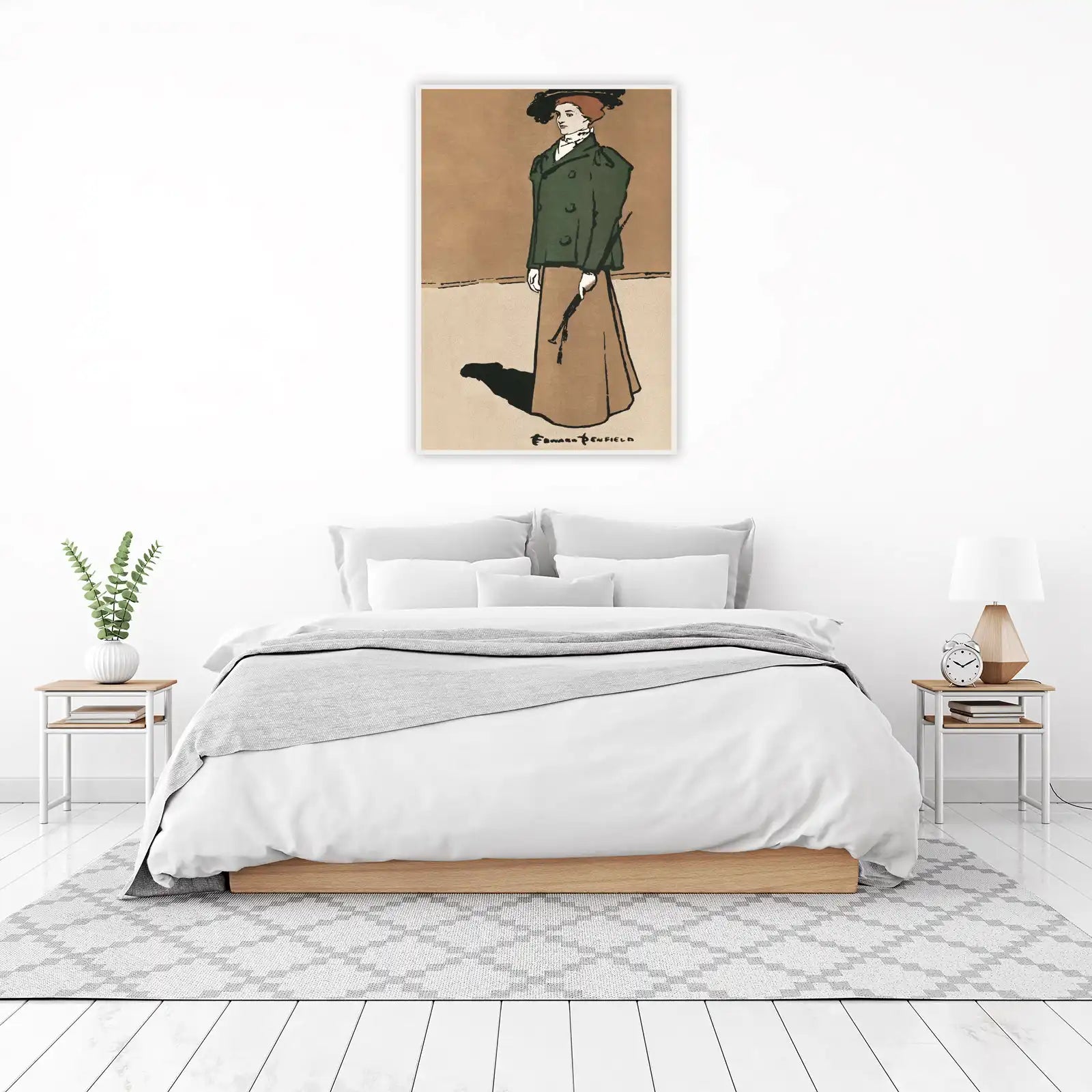 Vintage Lady with Cane Wall Art