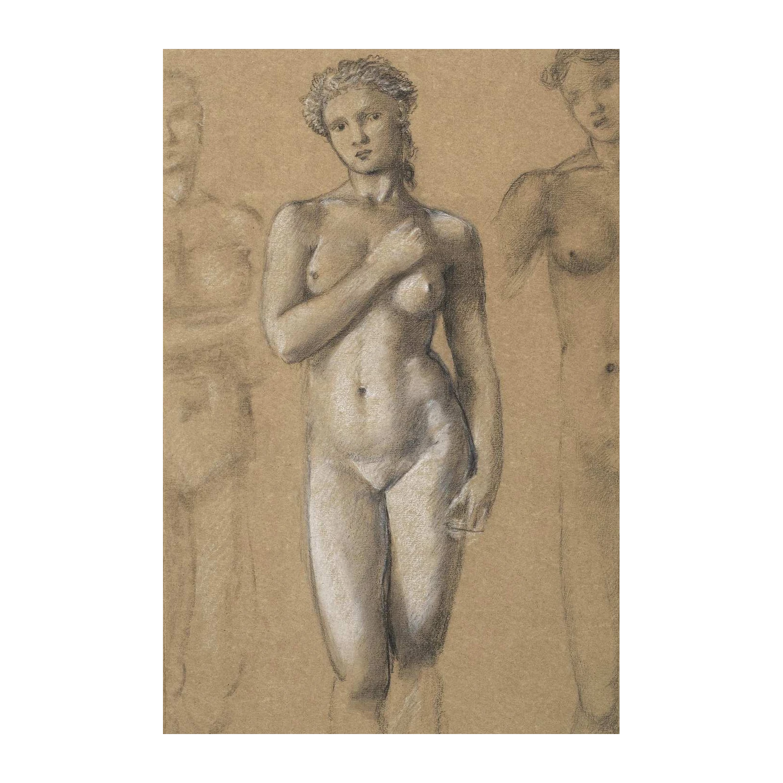 Classic Figure Study Nude Vintage Wall Art