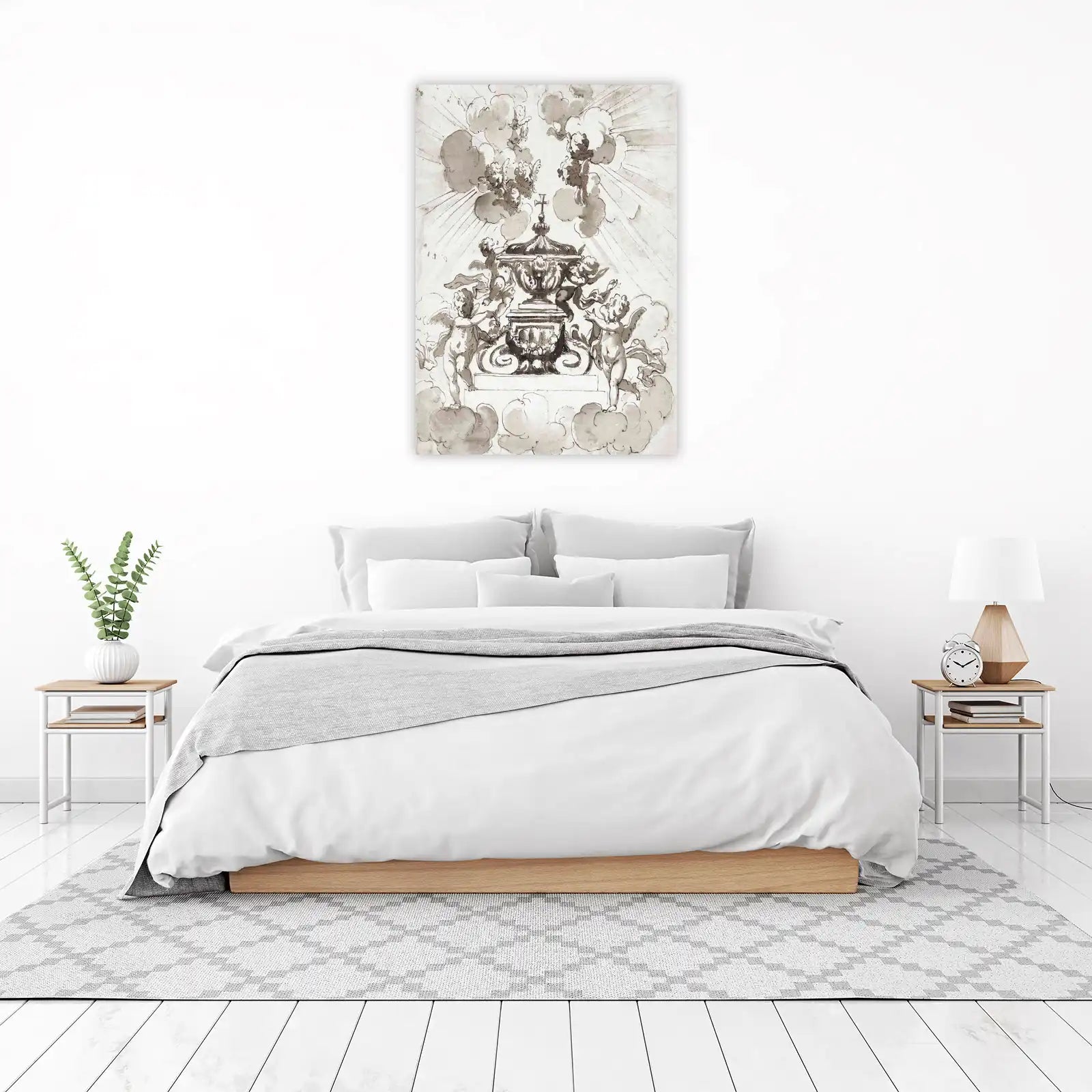 Angels & Holy Chalice Baroque Wall Art