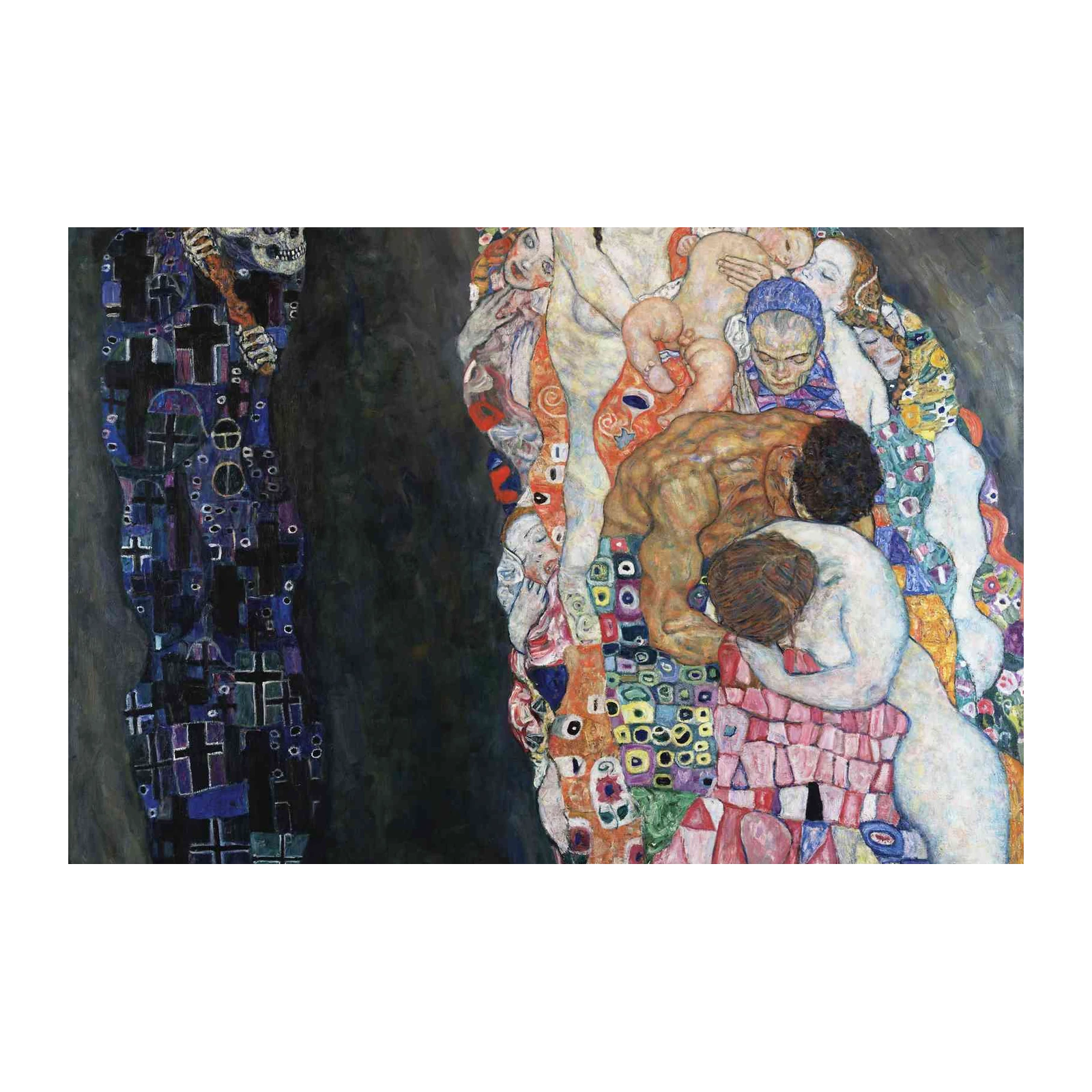Gustav Klimt Death and Life Wall Art