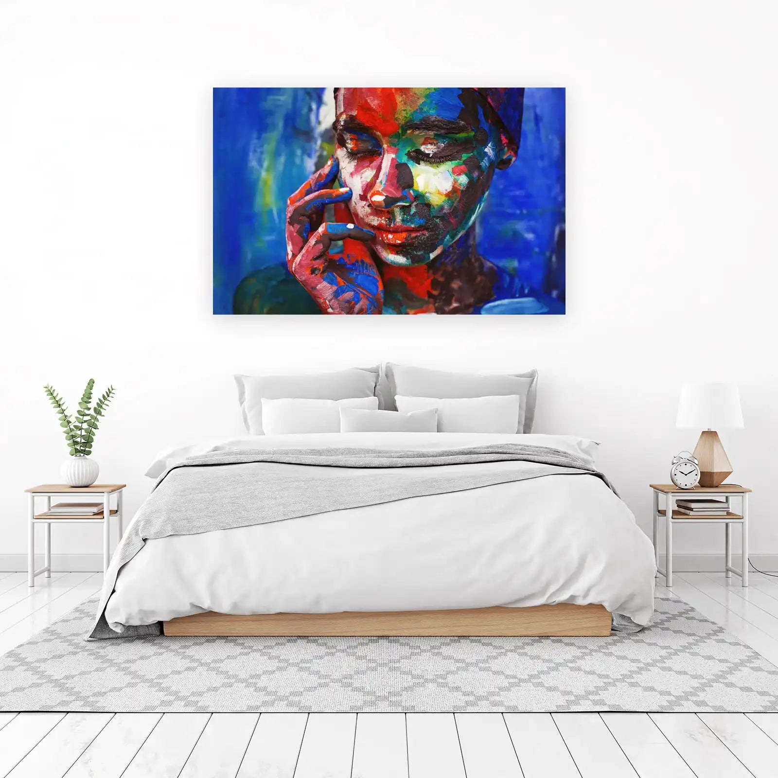 Abstract Expressive Face Art Wall Art