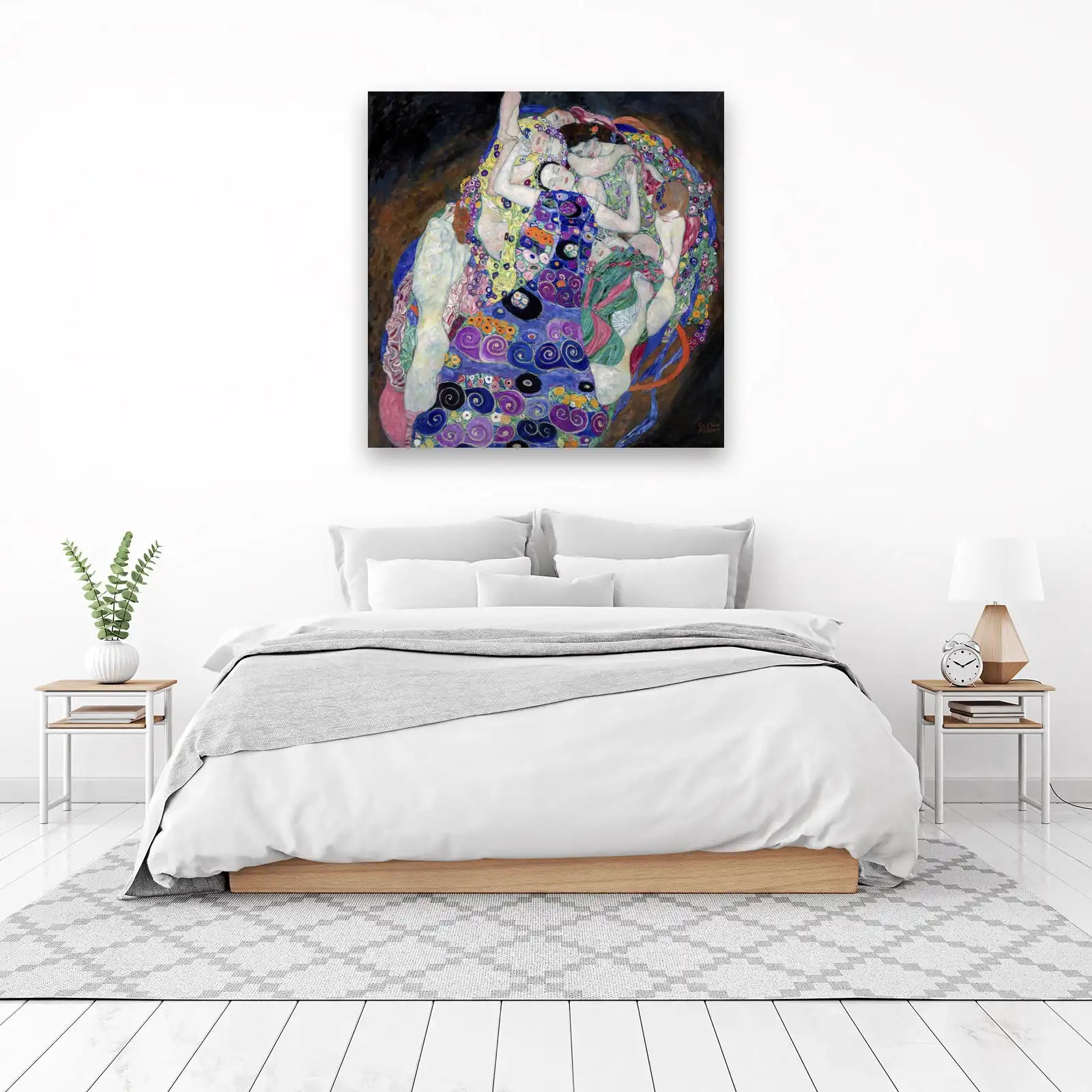 Embrace of Love Gustav Klimt Art Wall Art