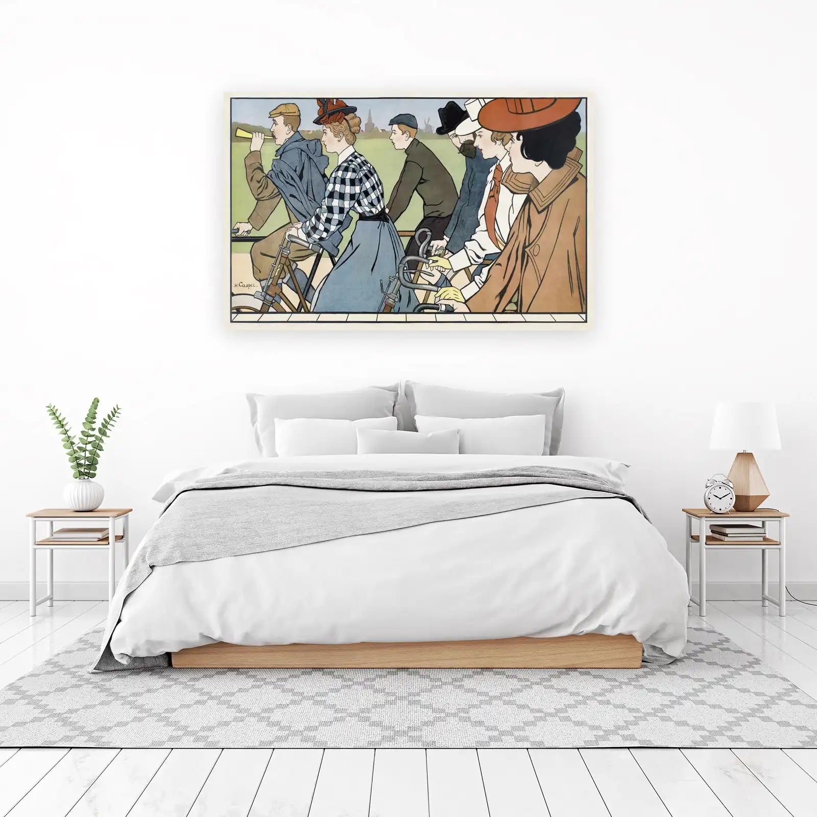 Vintage Bicycle Ride Art Wall Art