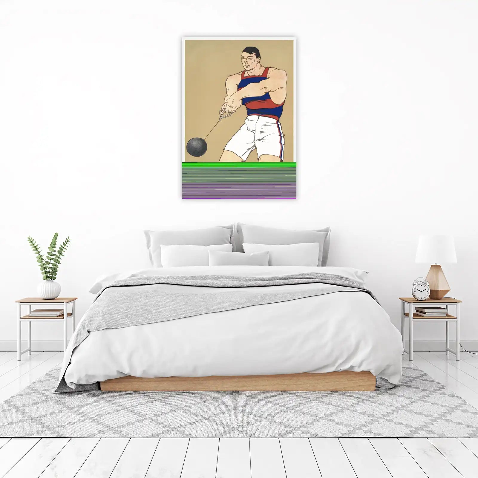 Hammer Thrower Vintage Sports Art Wall Art