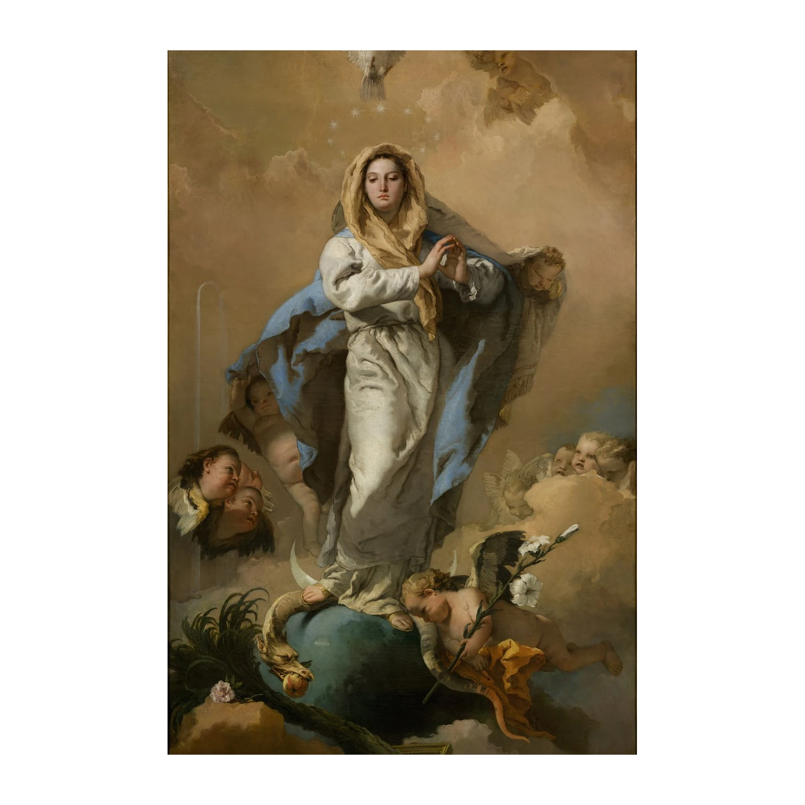 Madonna and Child Celestial Art Wall Art