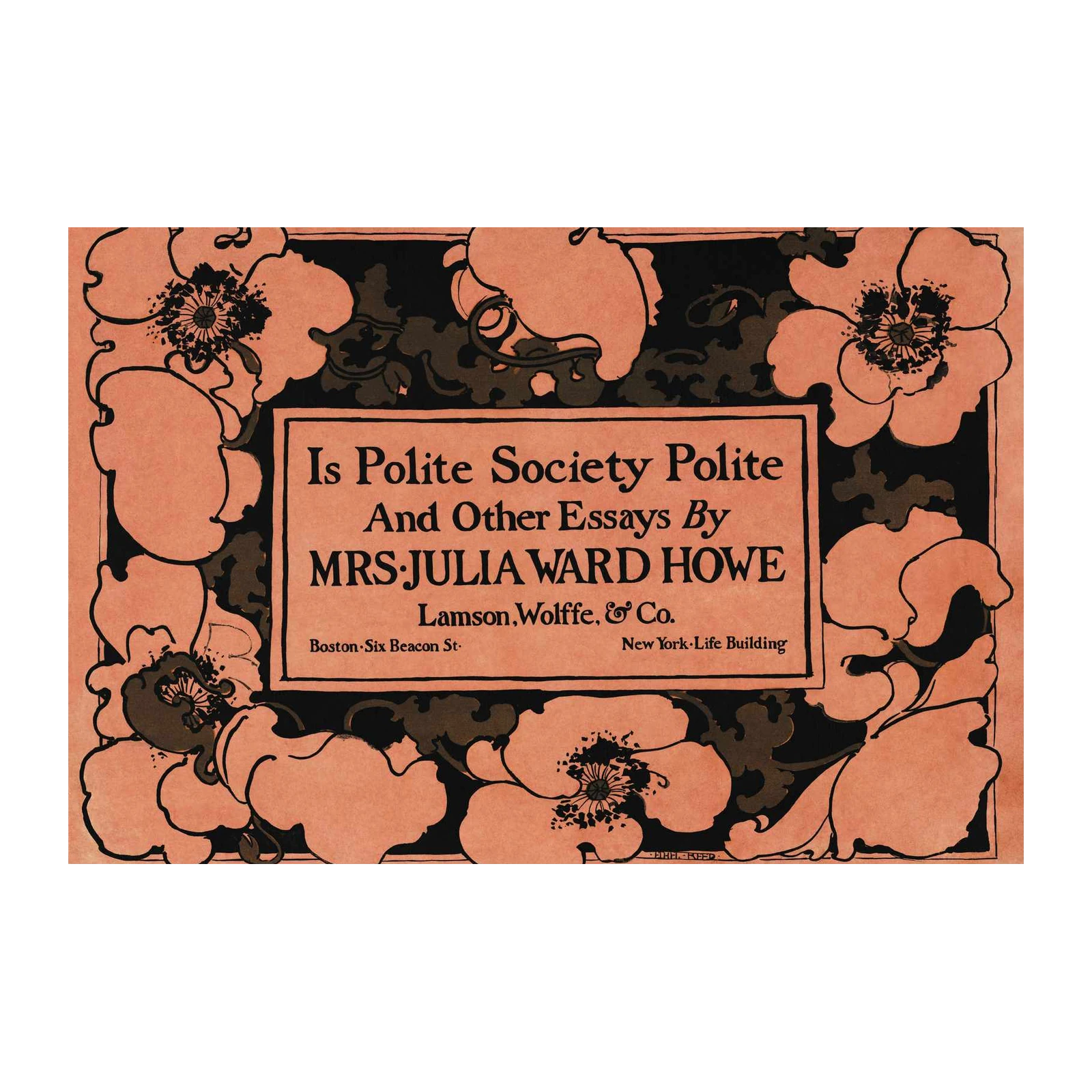 Vintage Floral Literary Art Wall Art