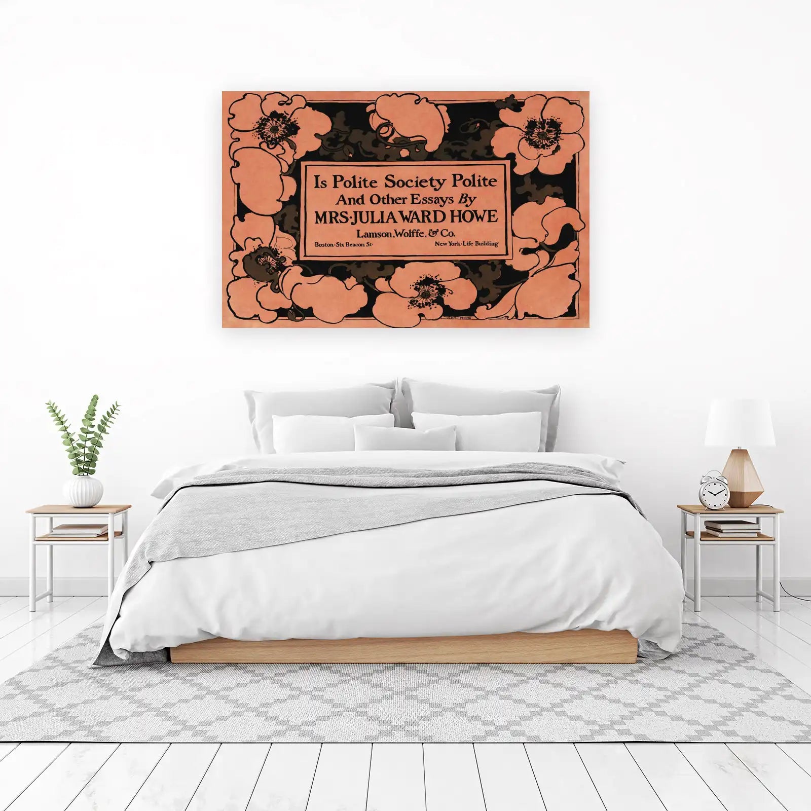 Vintage Floral Literary Art Wall Art