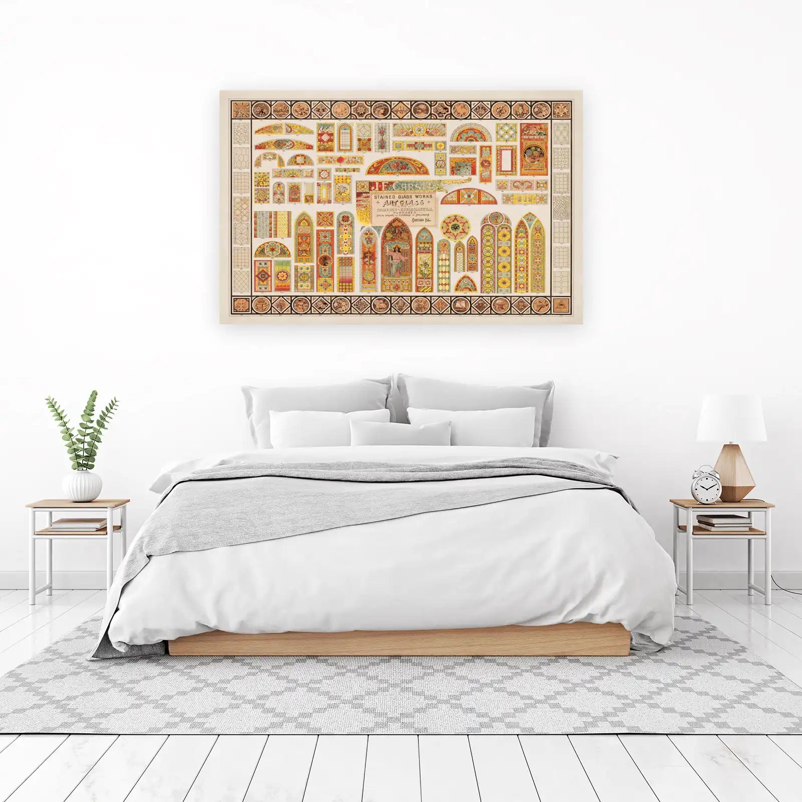 Vintage Stained Glass Art Wall Art