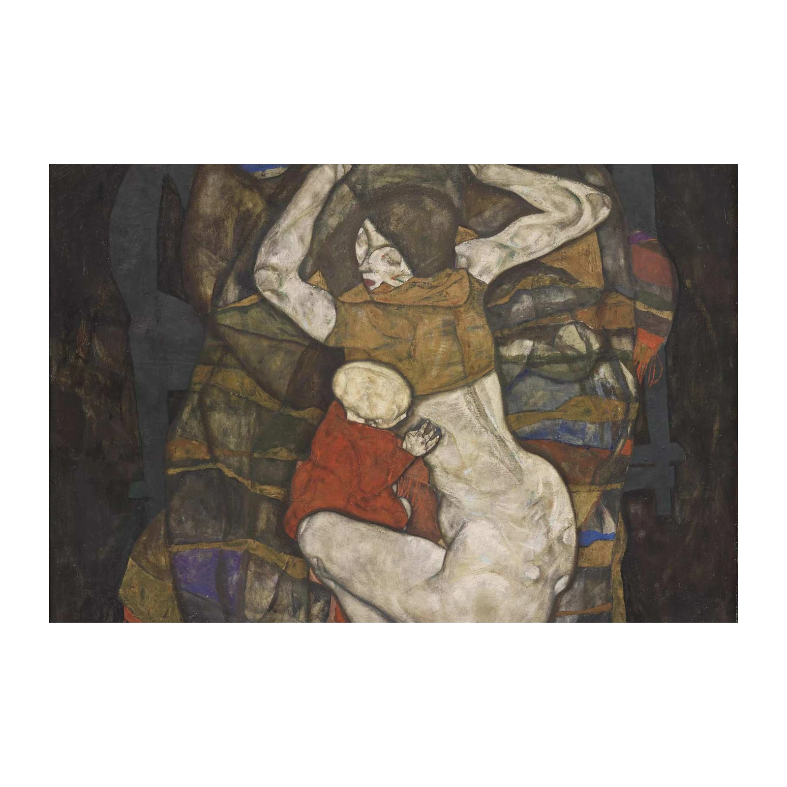 Mother and Child Egon Schiele Art Wall Art