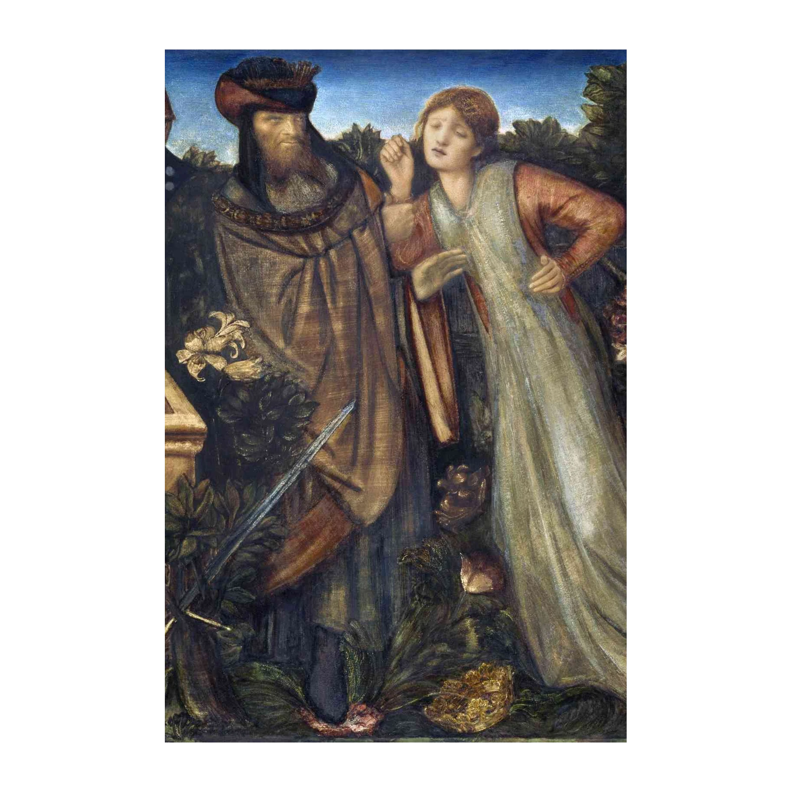 Mysterious Garden Encounter Wall Art