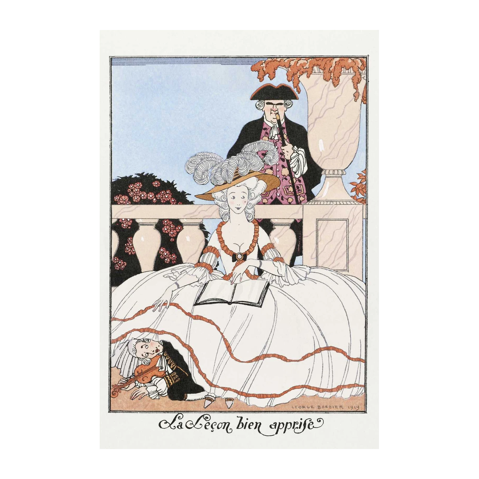 Elegant 1920s French Art Deco Lady Wall Art