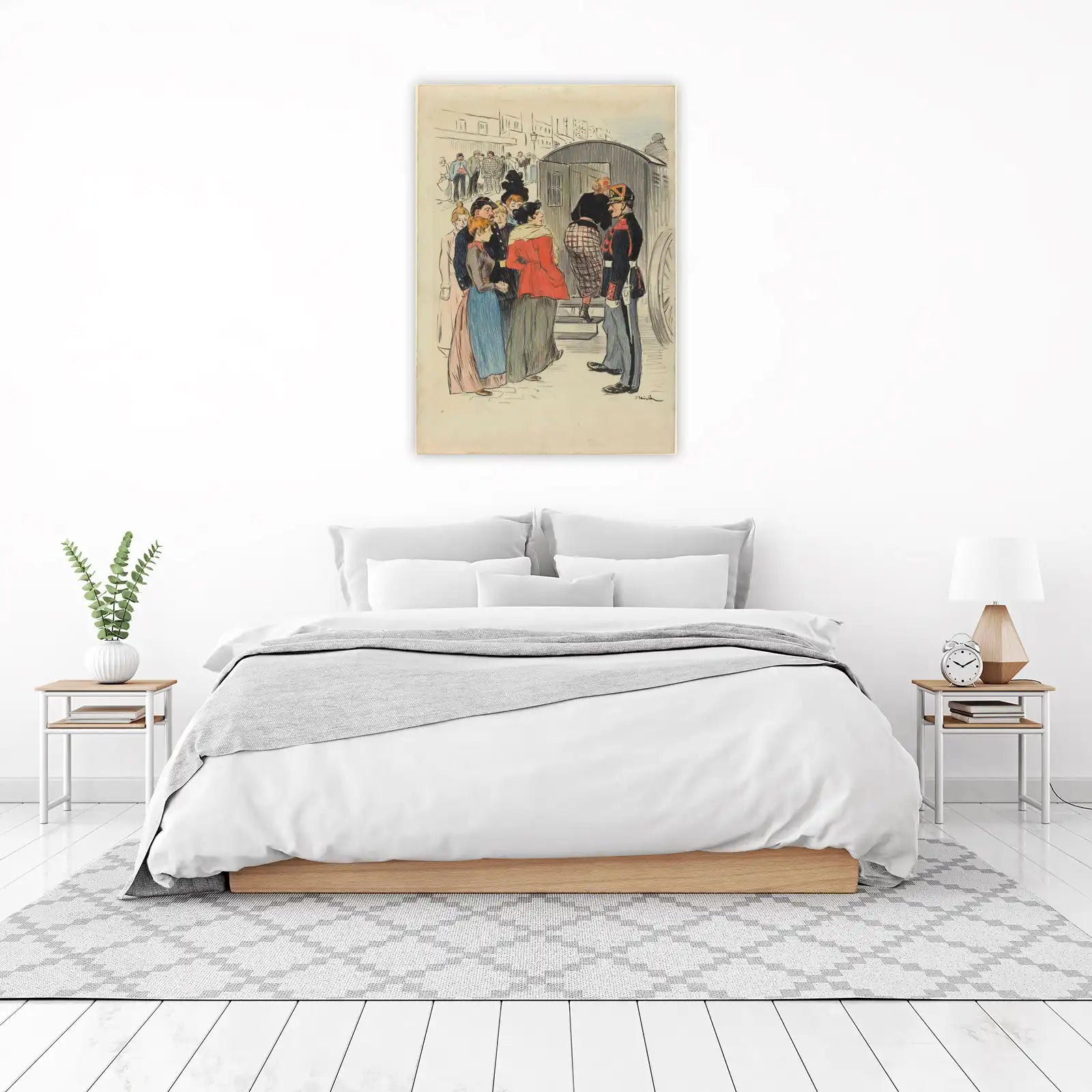 Vintage Parisian Scene Wall Art