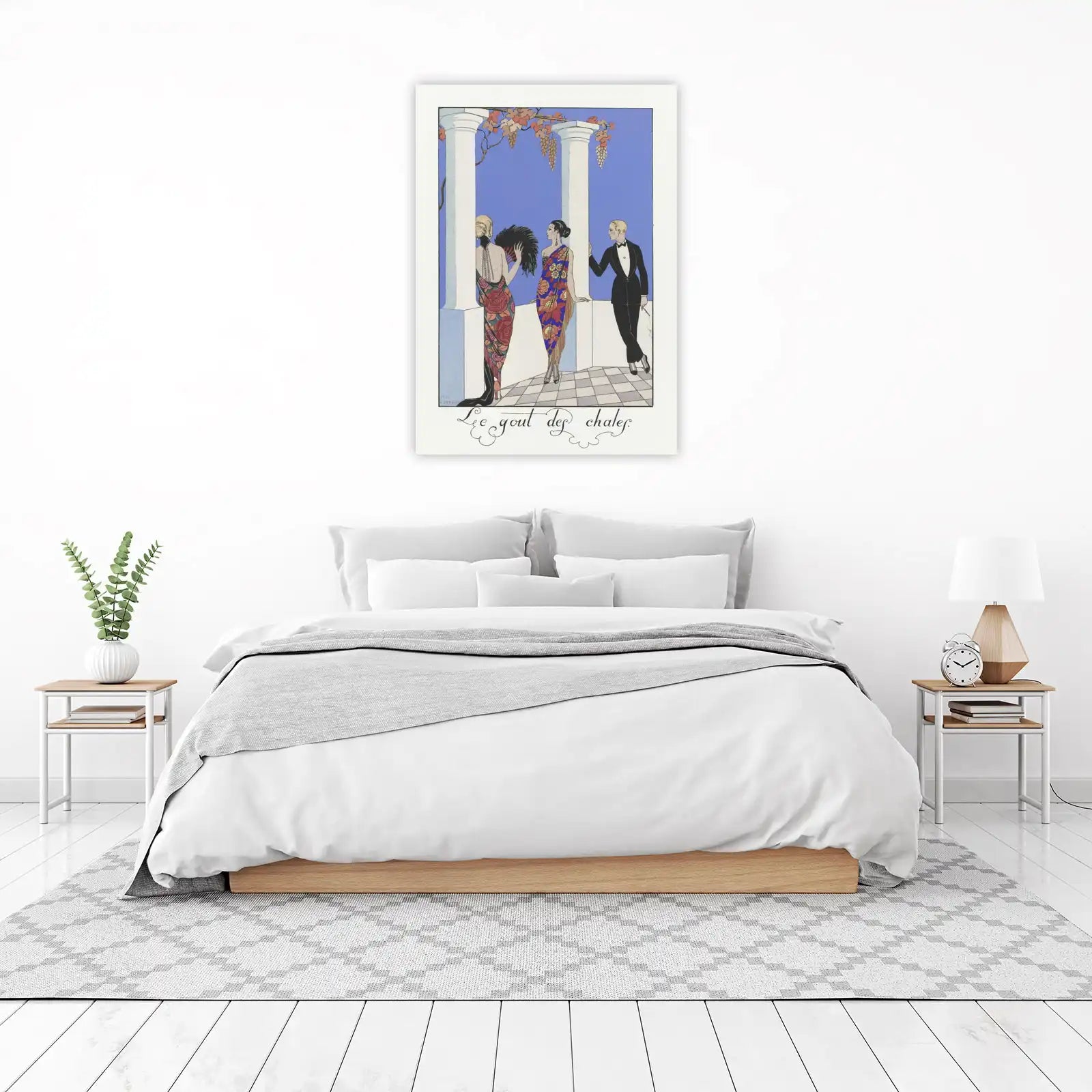 Art Deco Elegance Flower Dresses Wall Art