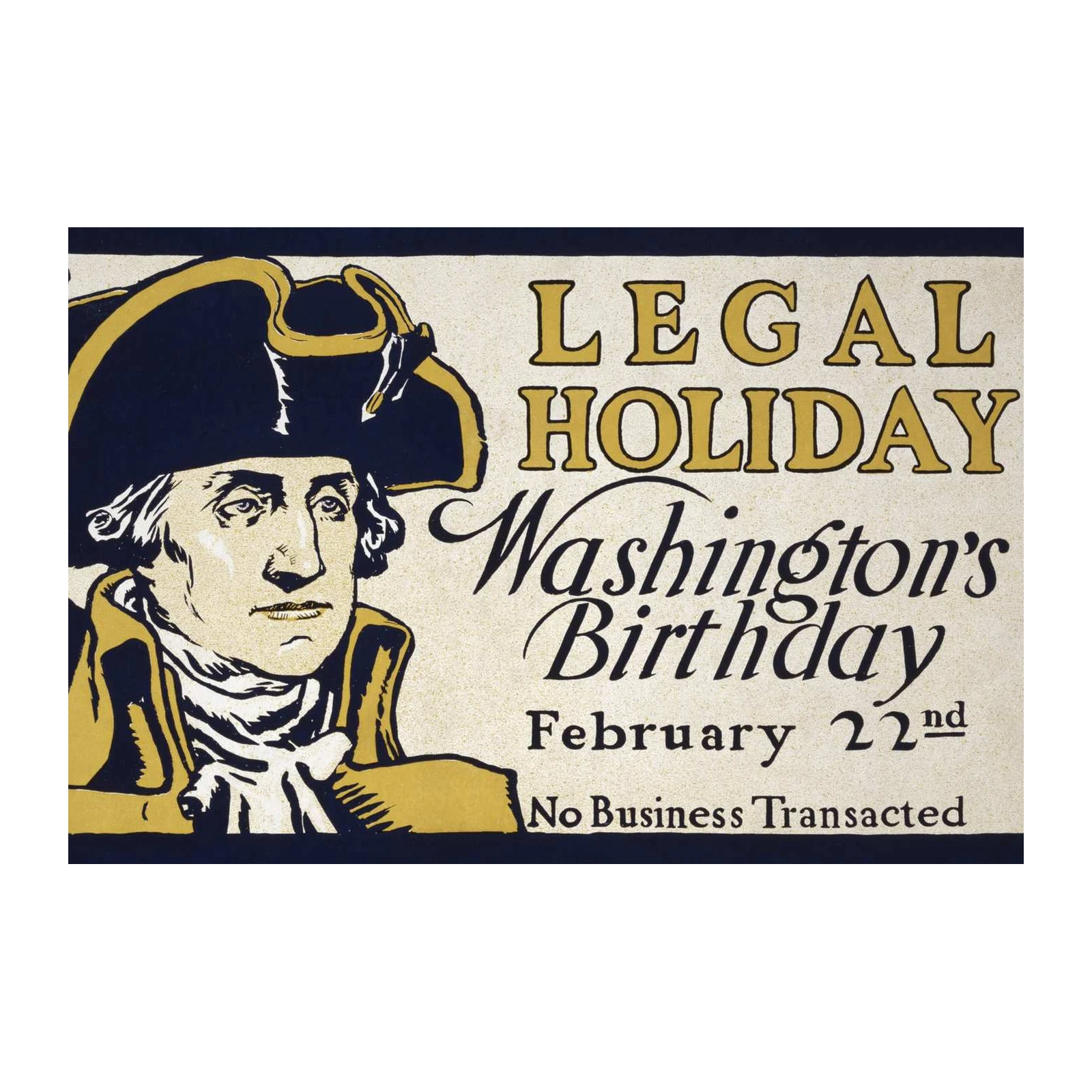 Vintage Washington's Birthday Wall Art
